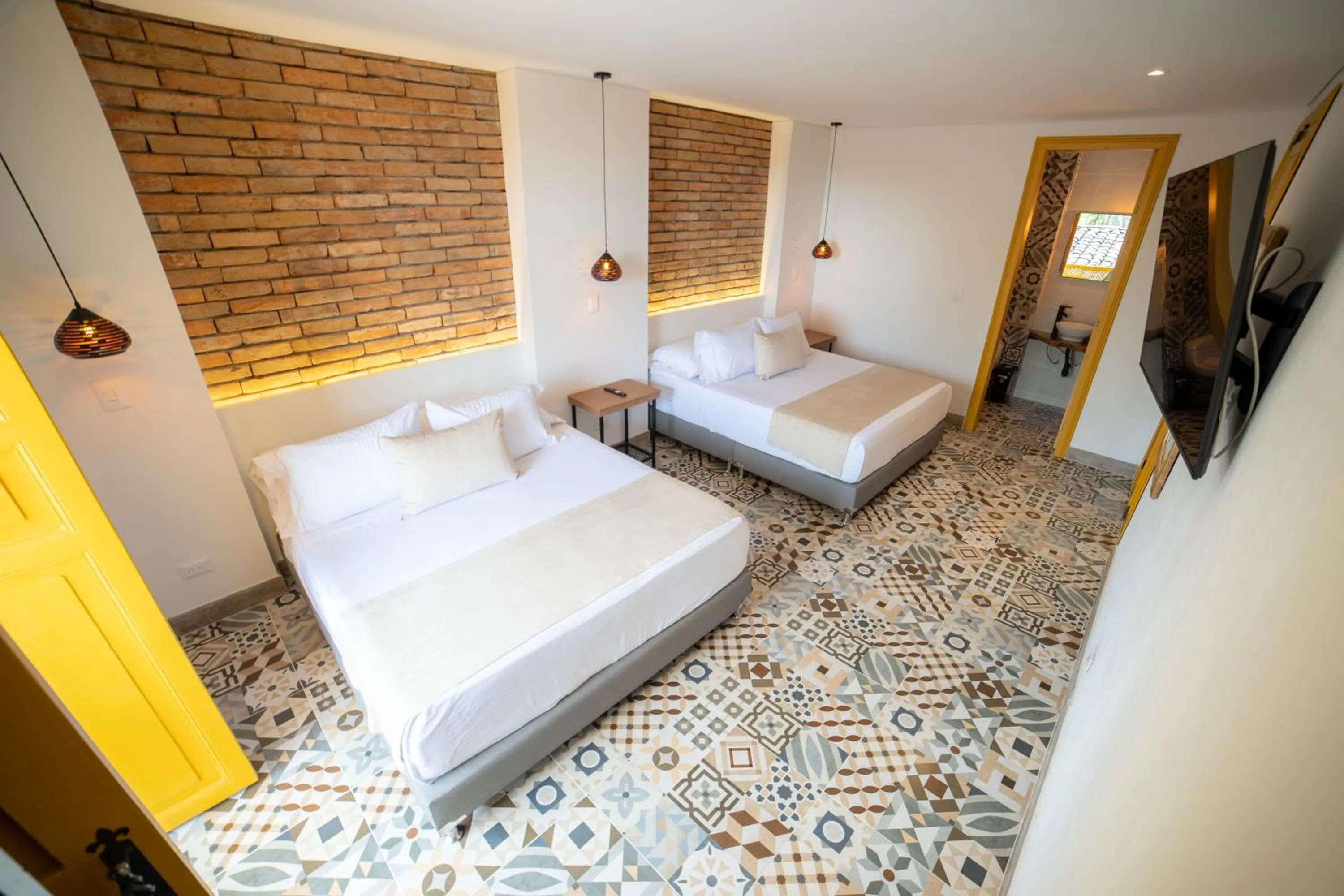 Bed in Casa Serafin Hotel