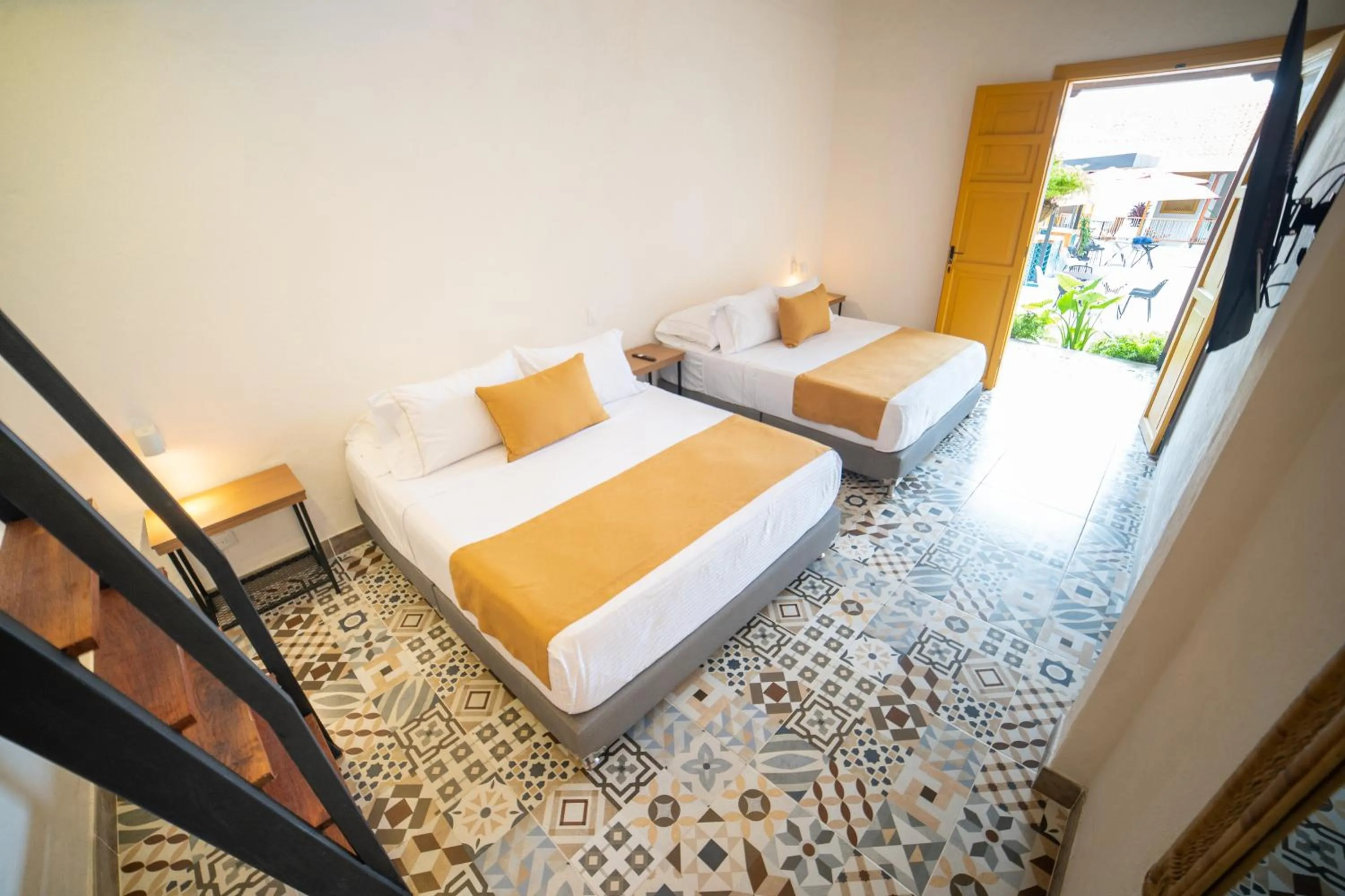 Bed in Casa Serafin Hotel
