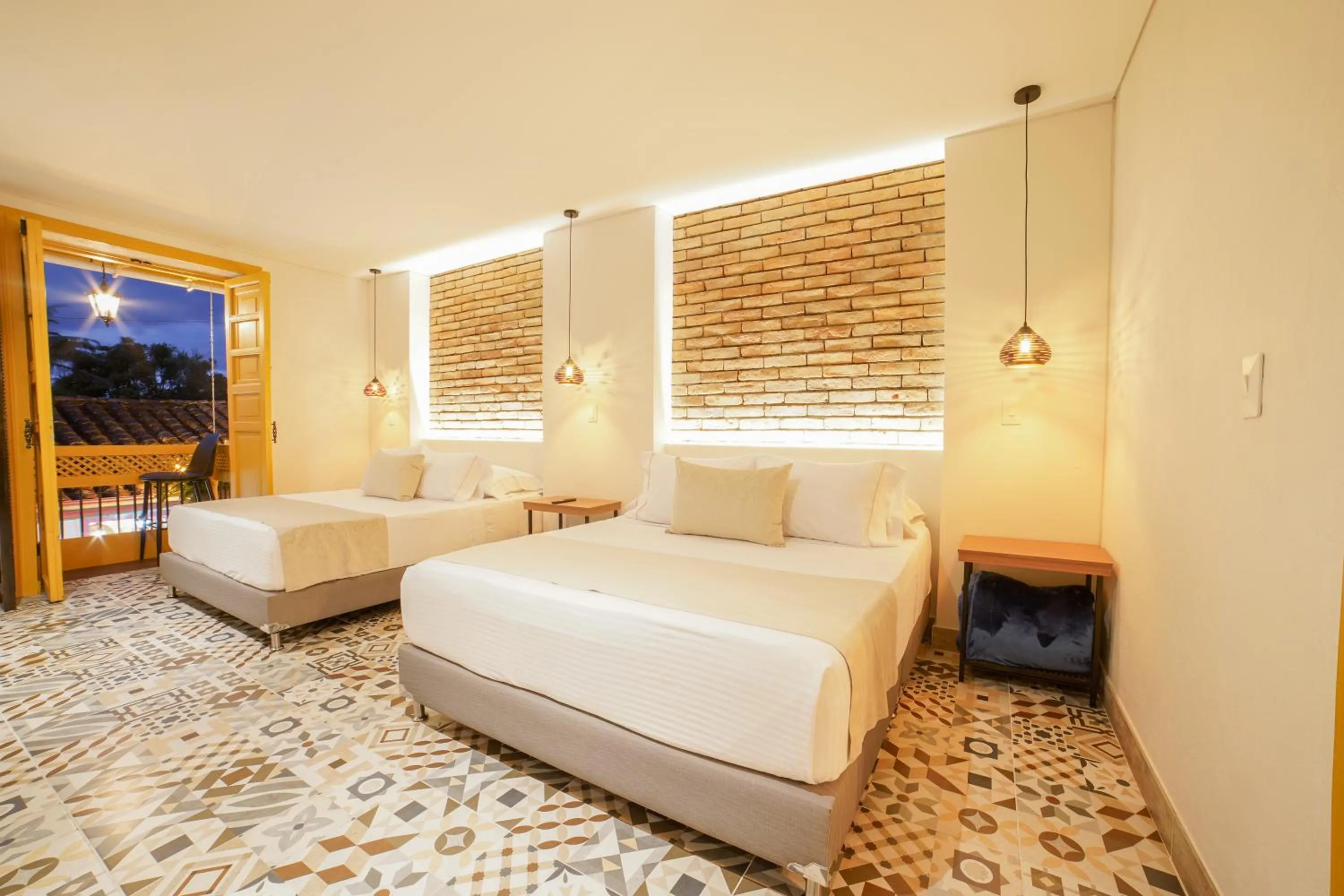 Bed in Casa Serafin Hotel