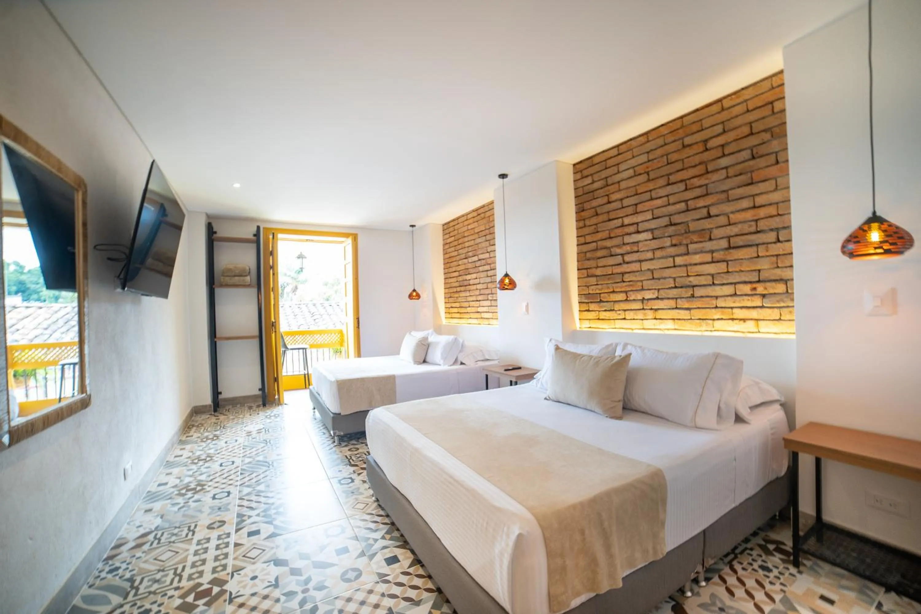Bed in Casa Serafin Hotel