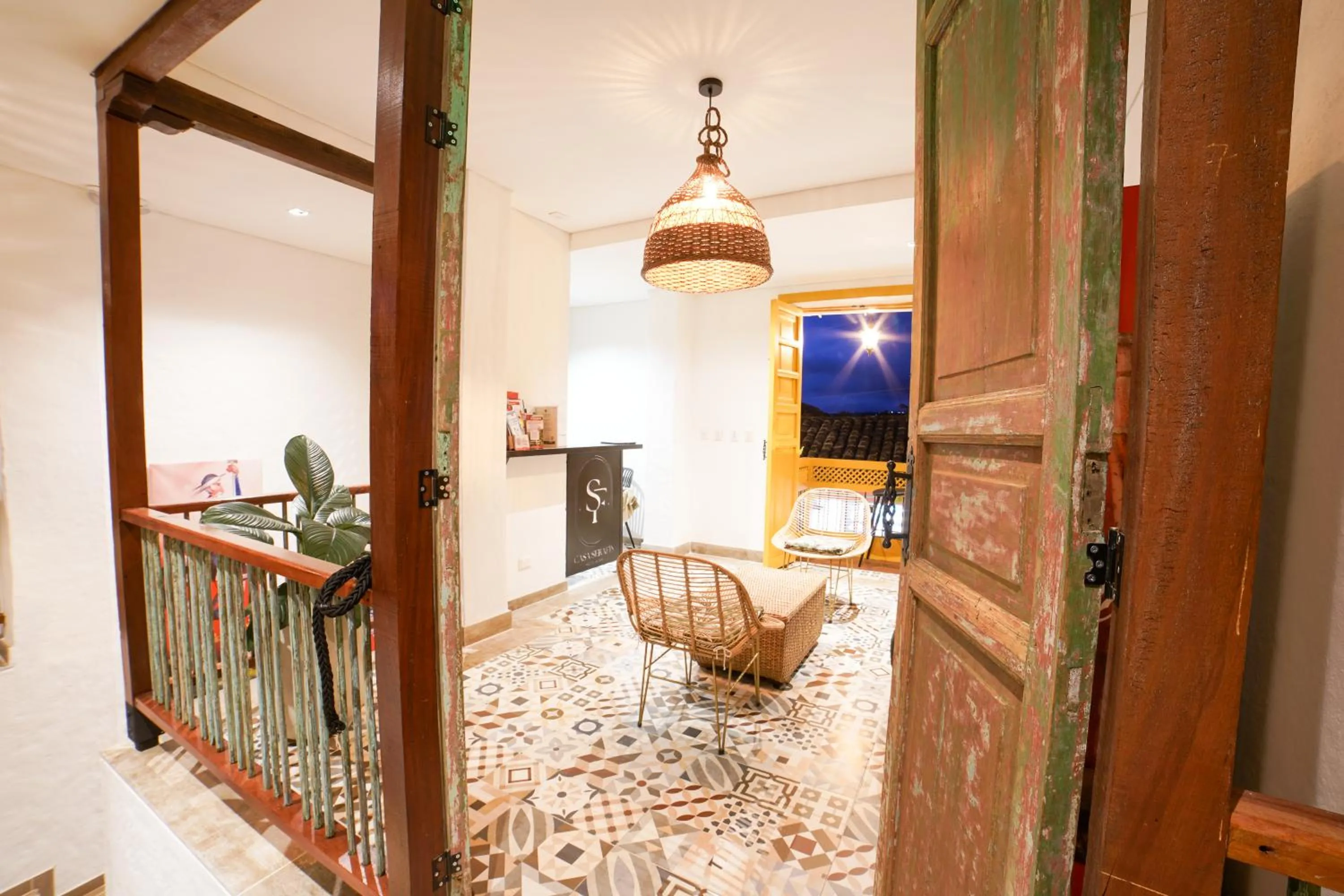 Lobby or reception in Casa Serafin Hotel