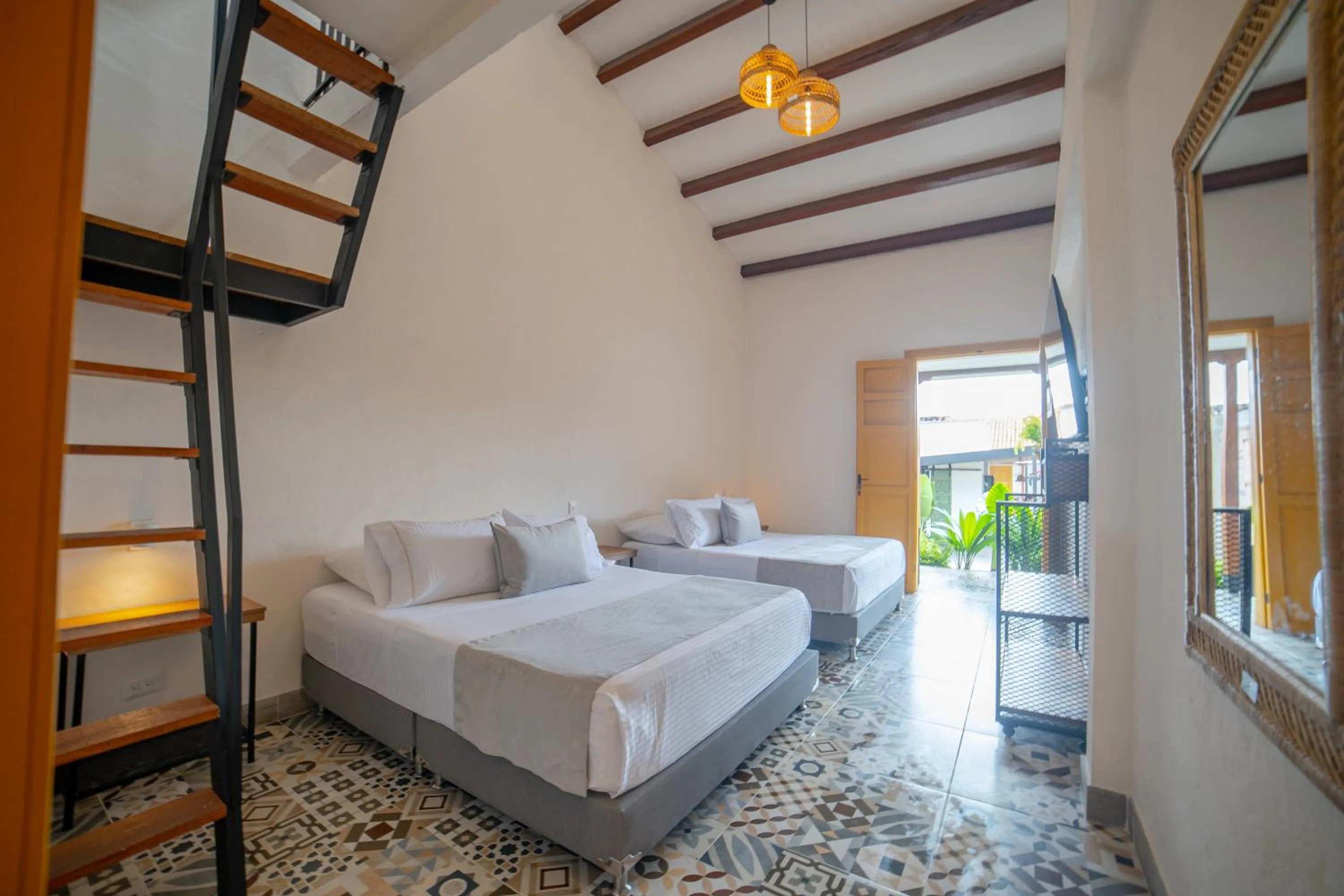 Bed in Casa Serafin Hotel
