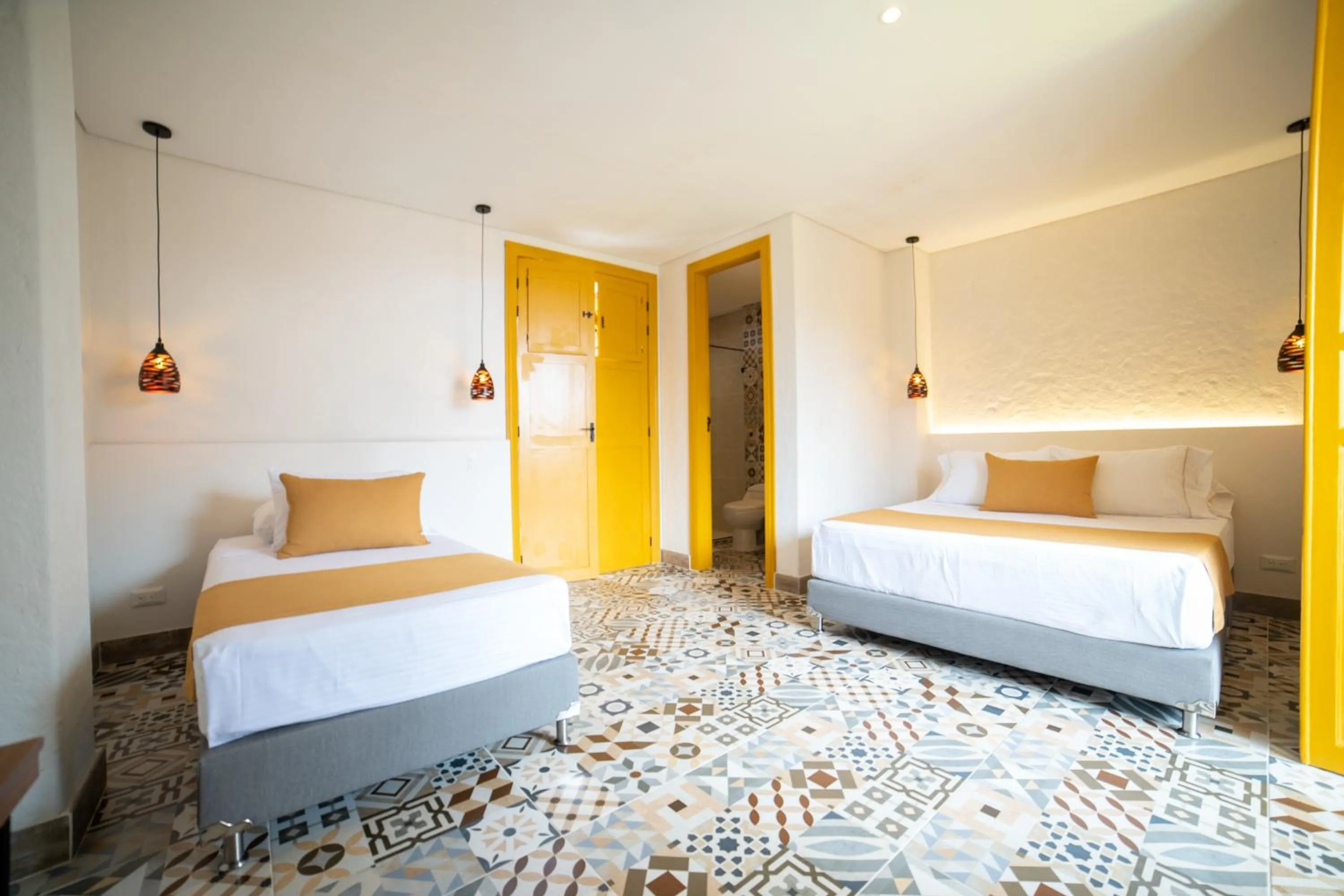 Bed in Casa Serafin Hotel