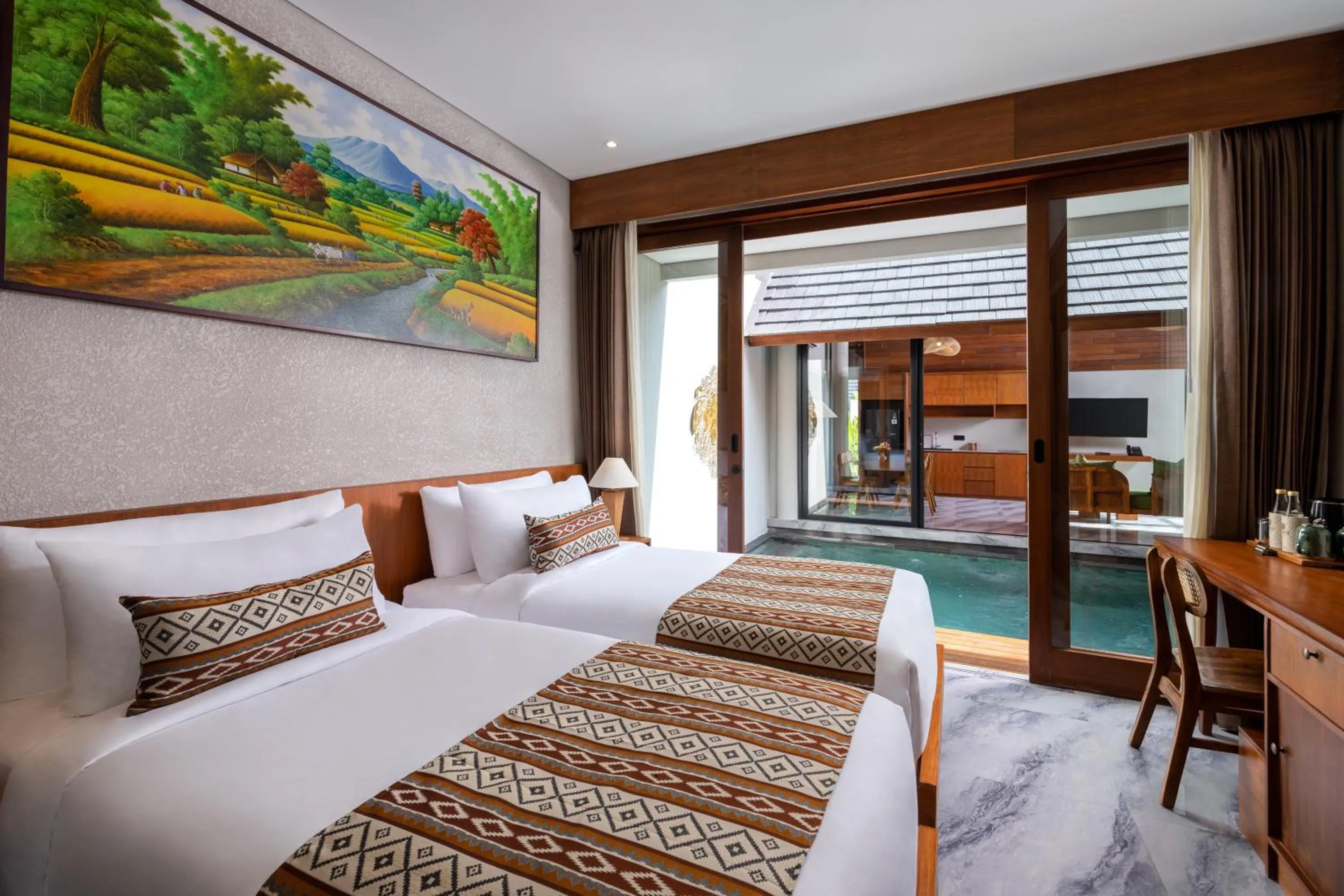 Bedroom, Bed in Unagi Mas Villa by Emana