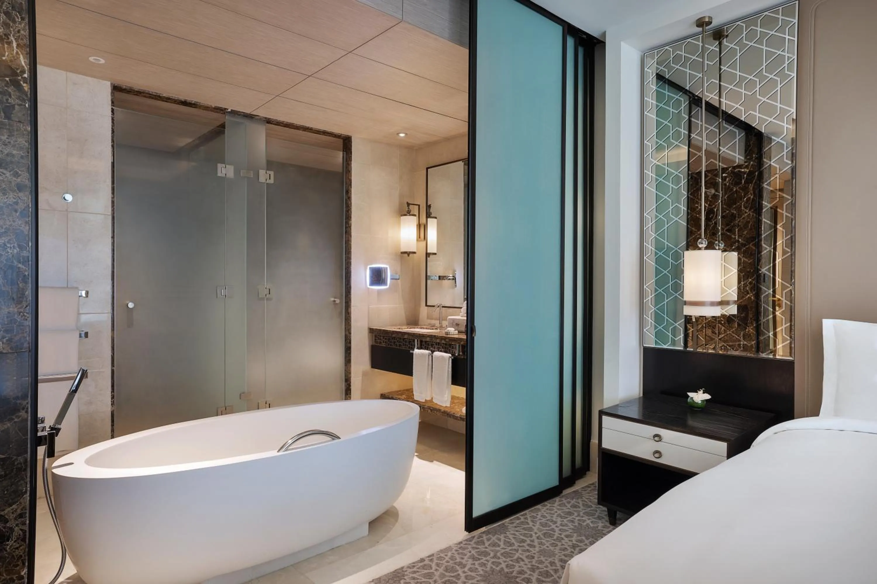 Bed in Sofitel Riyadh Hotel & Convention Centre