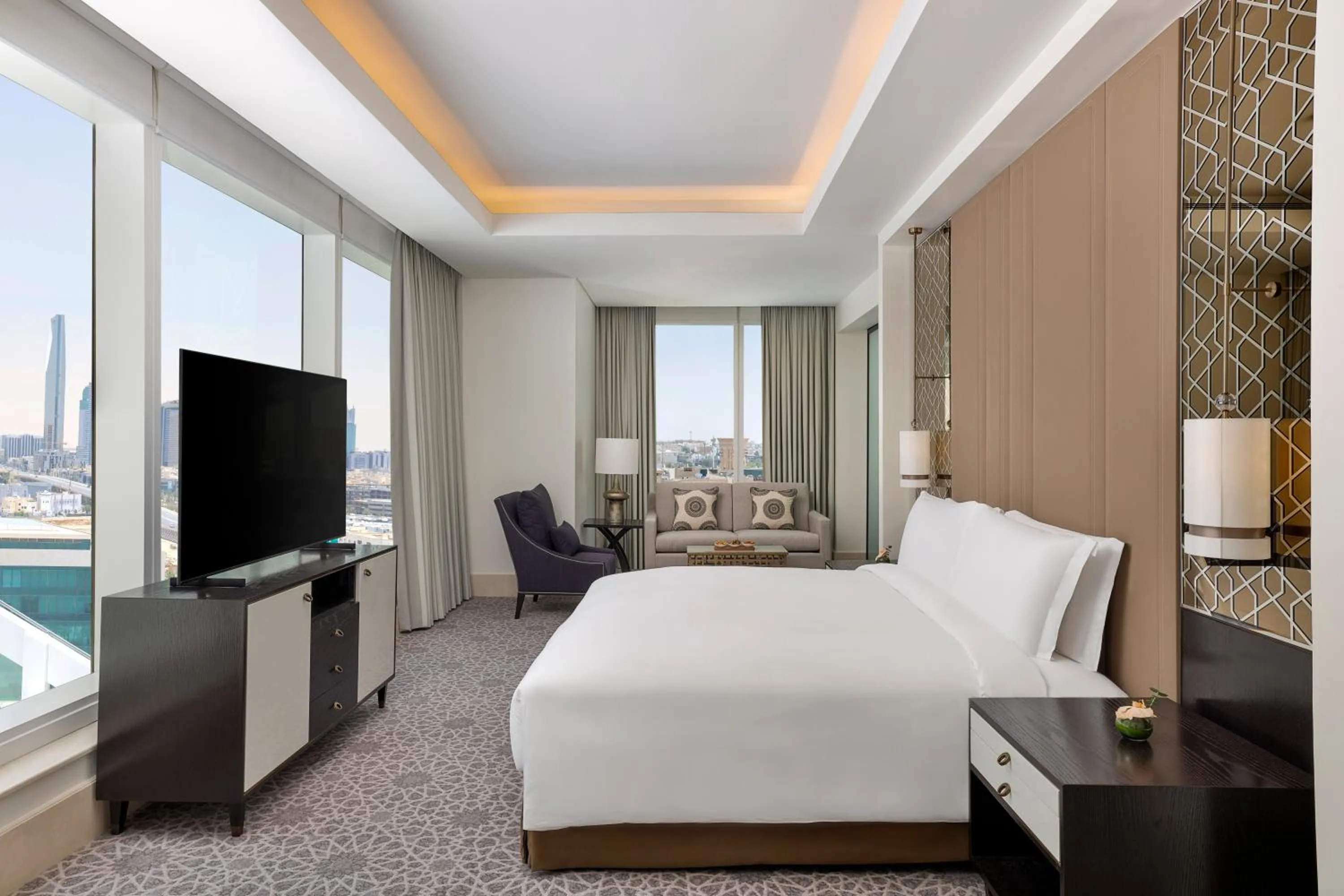 Bed in Sofitel Riyadh Hotel & Convention Centre