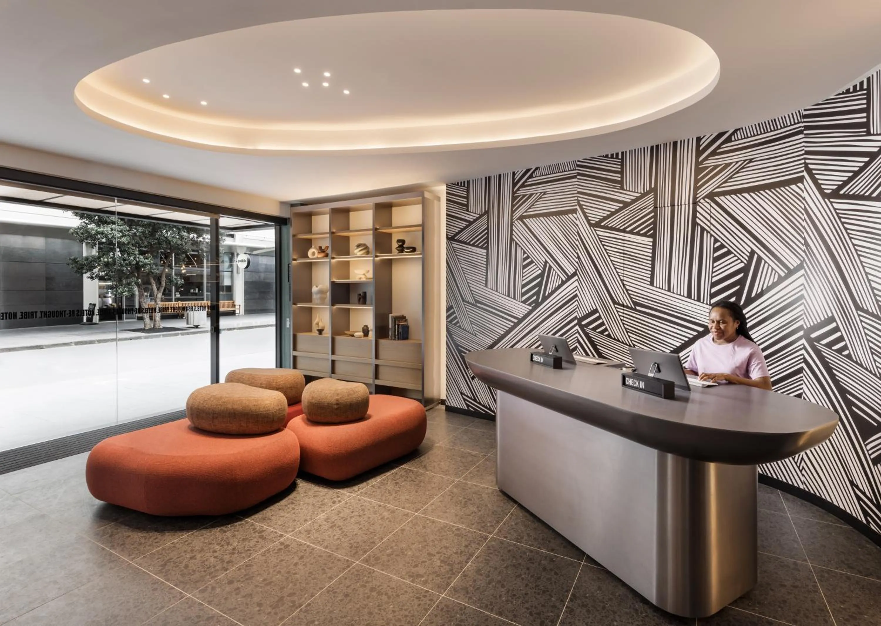 Facade/entrance in TRIBE Auckland