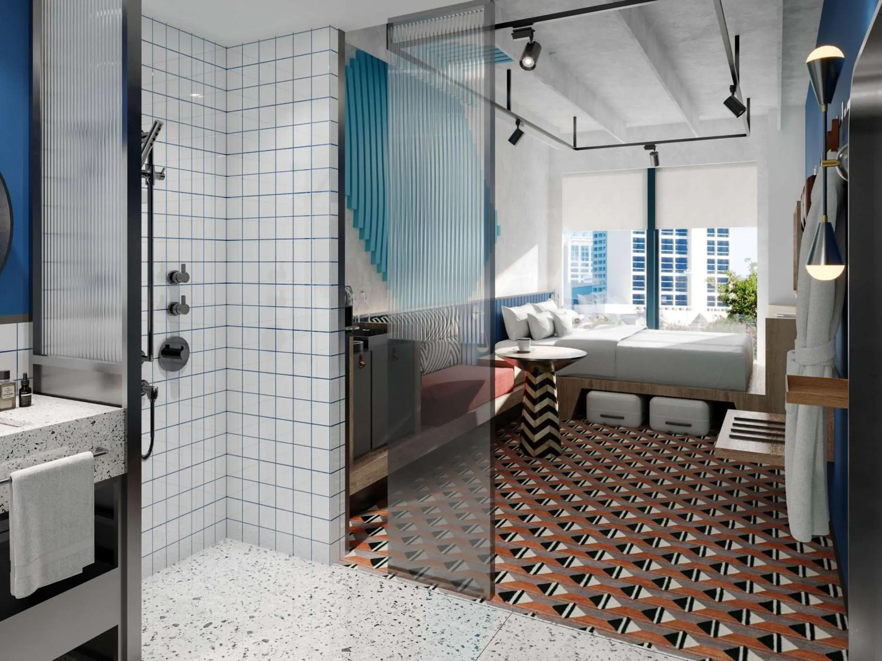 Bedroom in TRIBE Auckland Bedroom in TRIBE Auckland