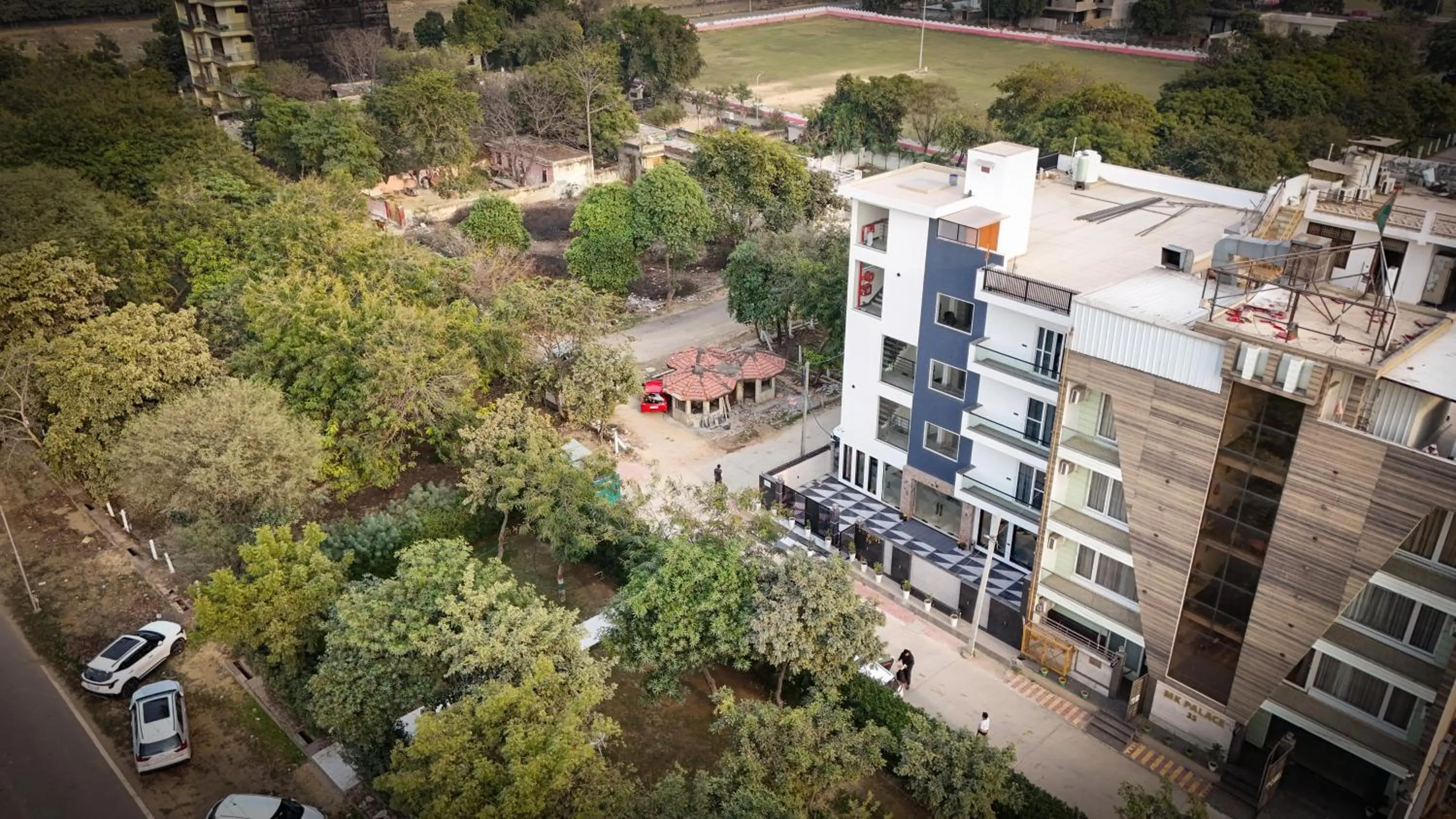 Natural landscape in Kaashvi Residency - Managed by Atithi House