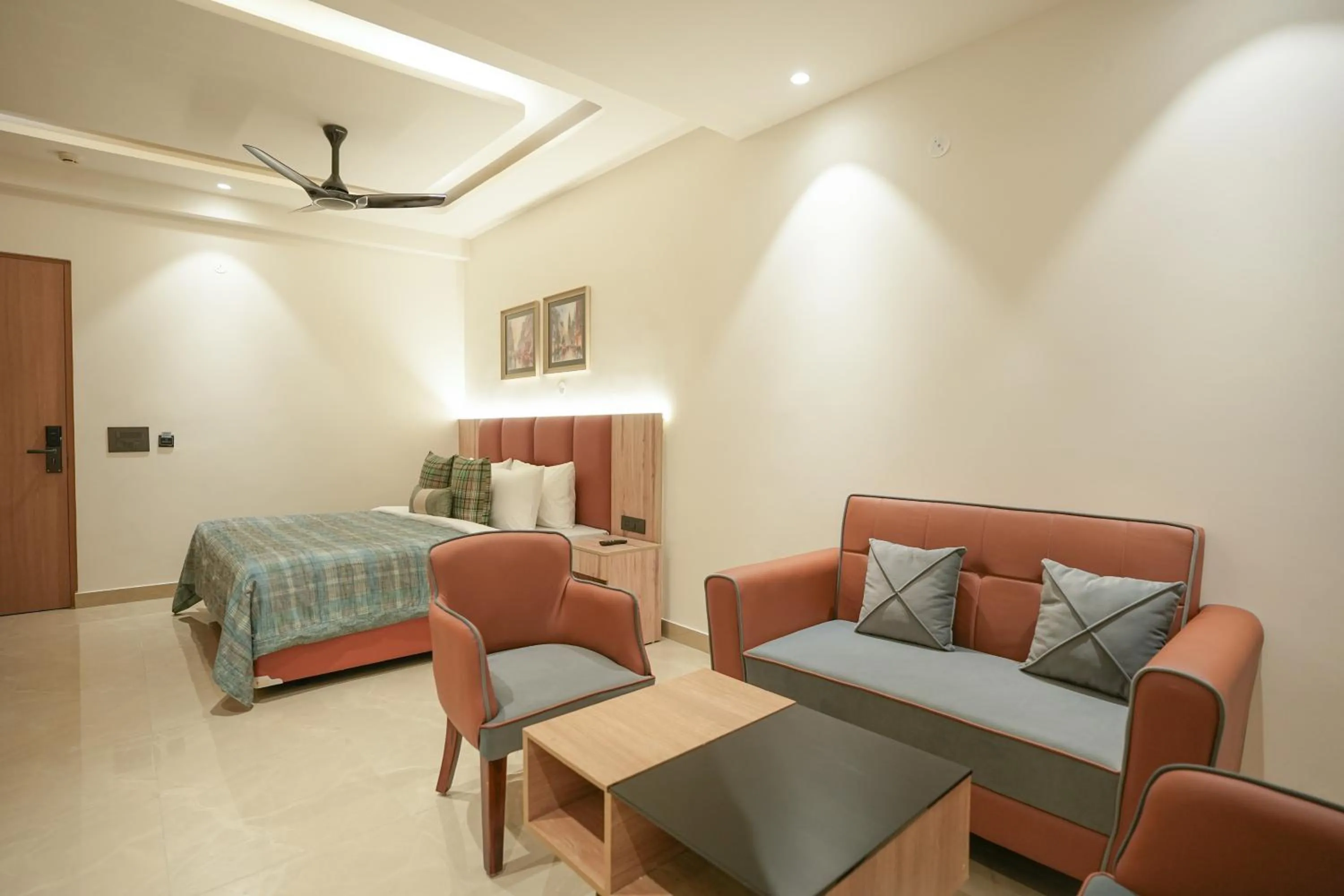 Living room in Kaashvi Residency - Managed by Atithi House