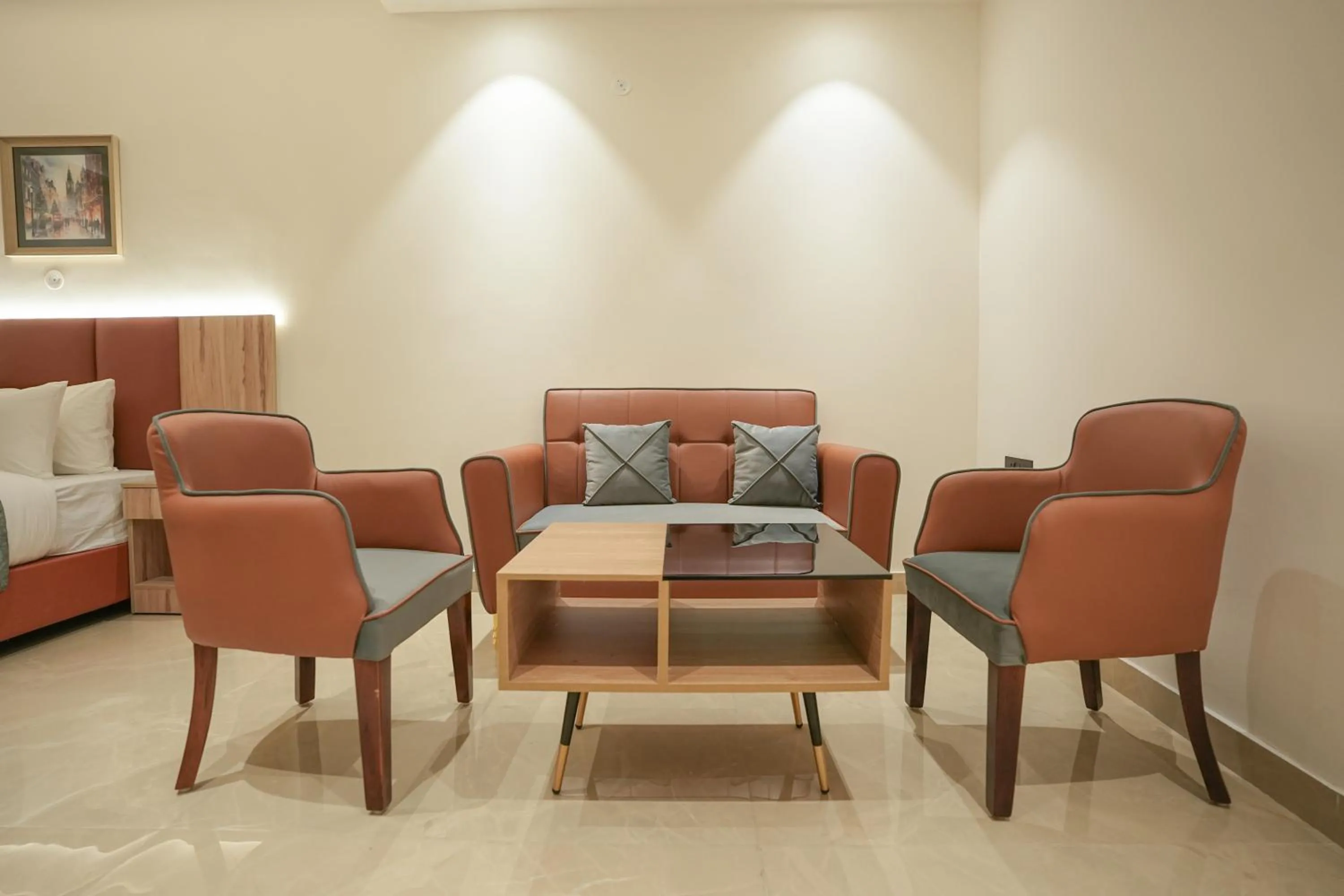 Living room in Kaashvi Residency - Managed by Atithi House
