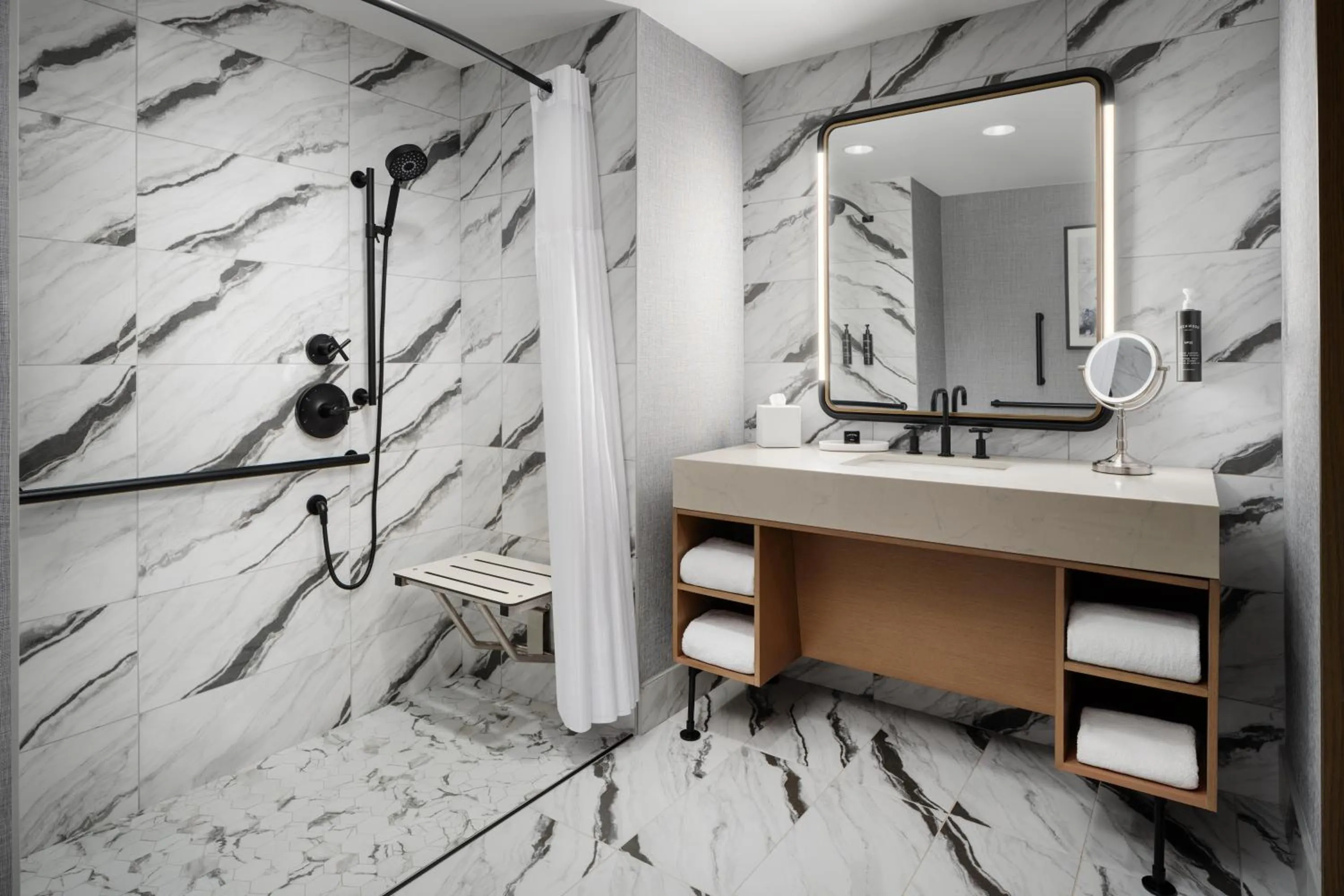 Shower in The Nobleman Fort Worth, Tapestry Collection By Hilton