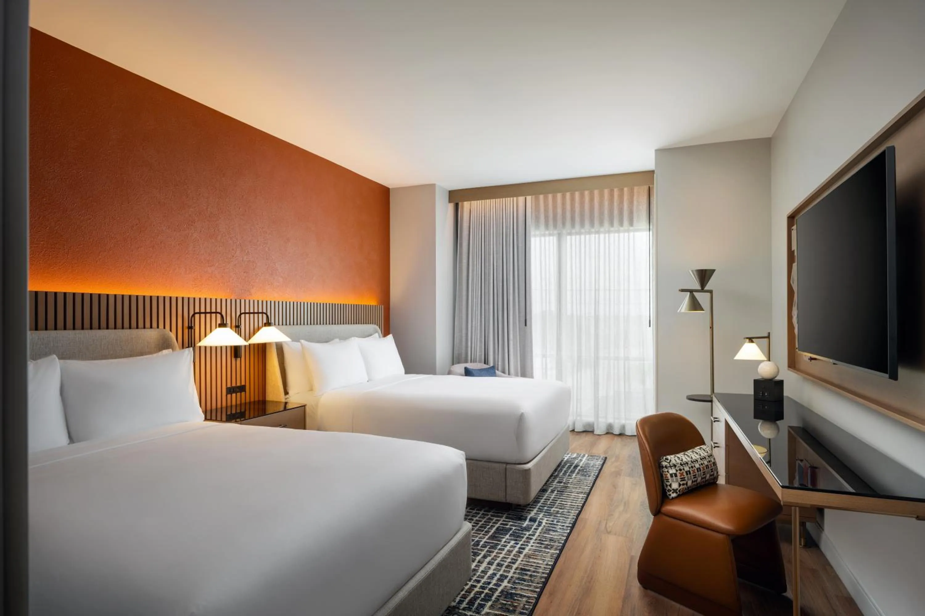 Bedroom, Bed in The Nobleman Fort Worth, Tapestry Collection By Hilton