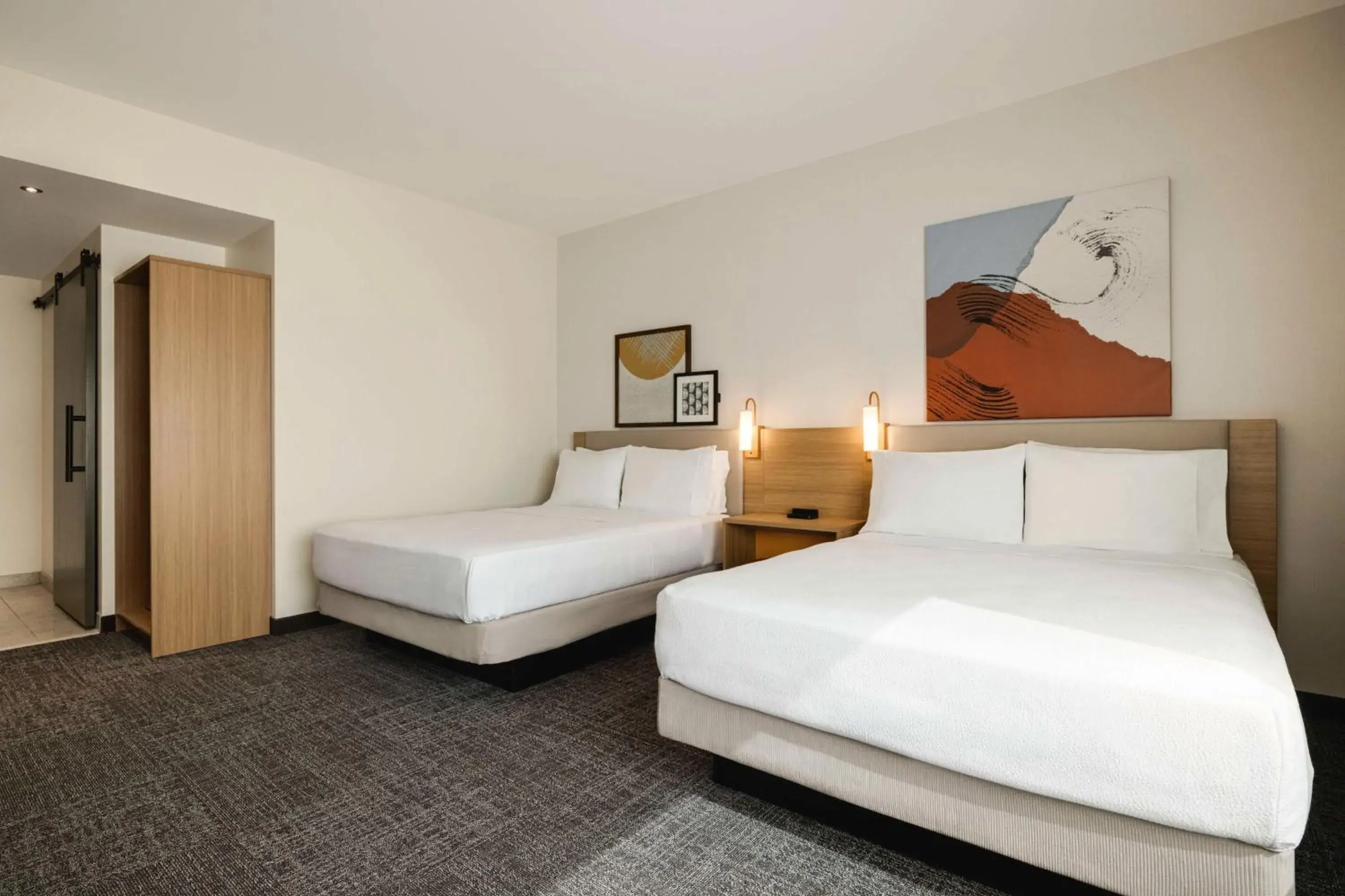 Bed in Spark By Hilton Las Vegas Airport Bed in Spark By Hilton Las Vegas Airport