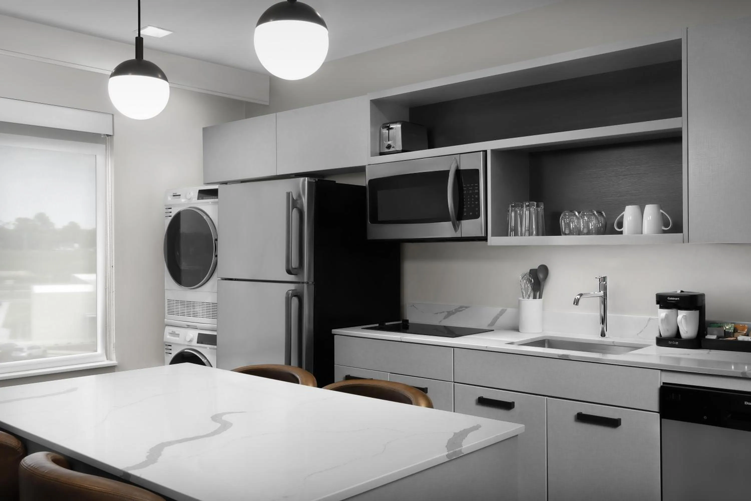 Kitchen or kitchenette, Bed in Homewood Suites By Hilton Jackson