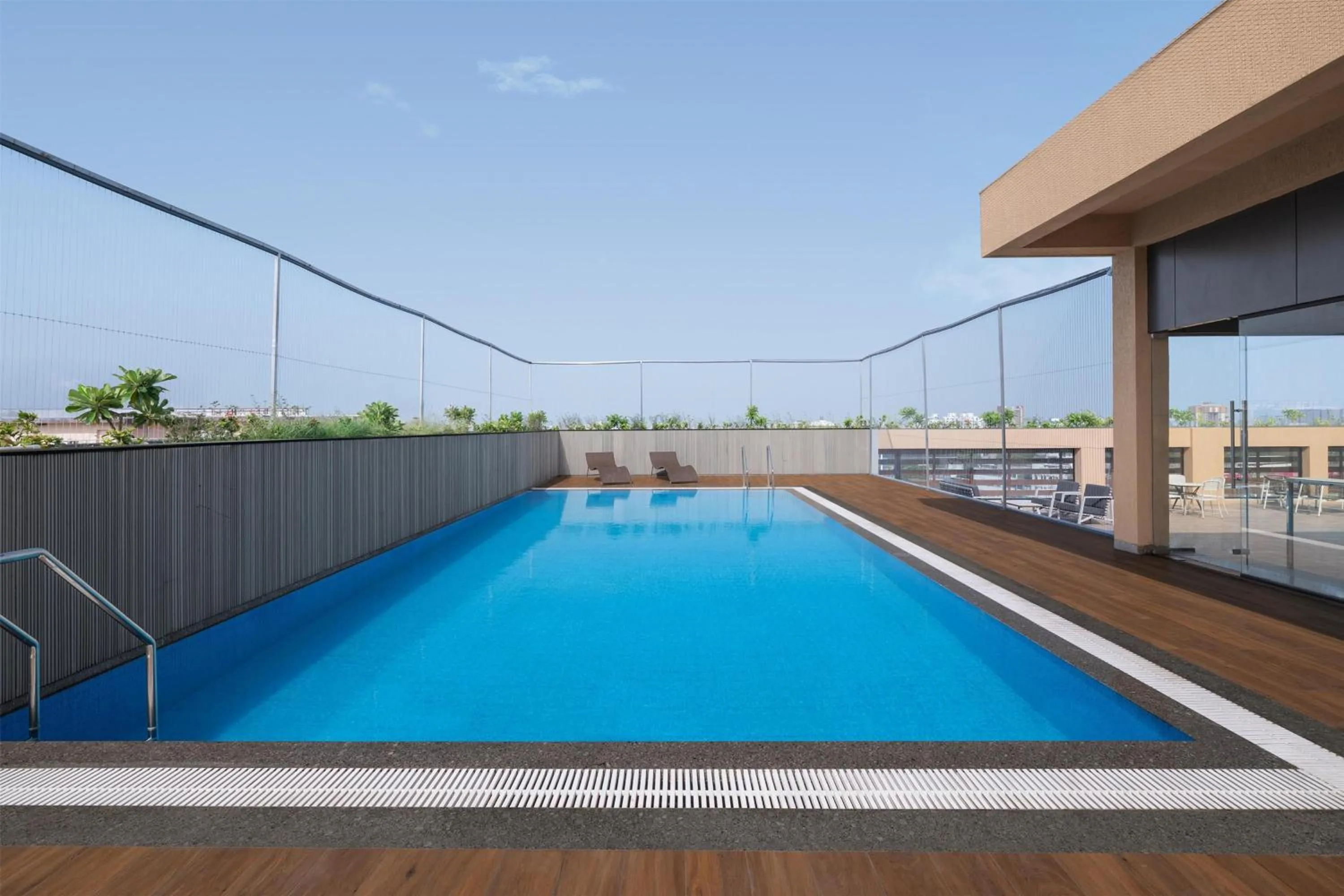 Pool view in Hilton Garden Inn Surat City Centre