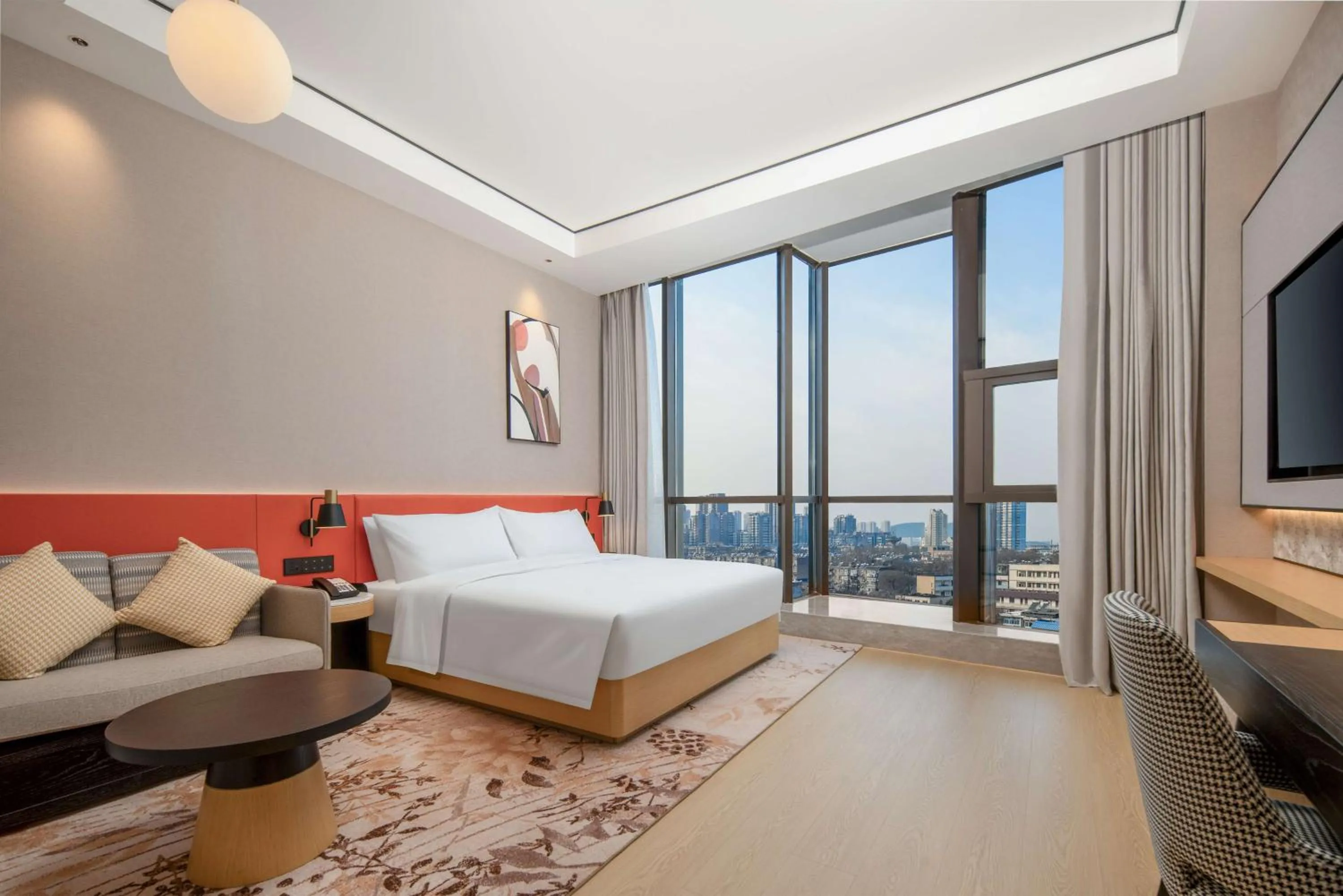 Bedroom, Bed in Hilton Garden Inn Xuzhou Pengcheng Square