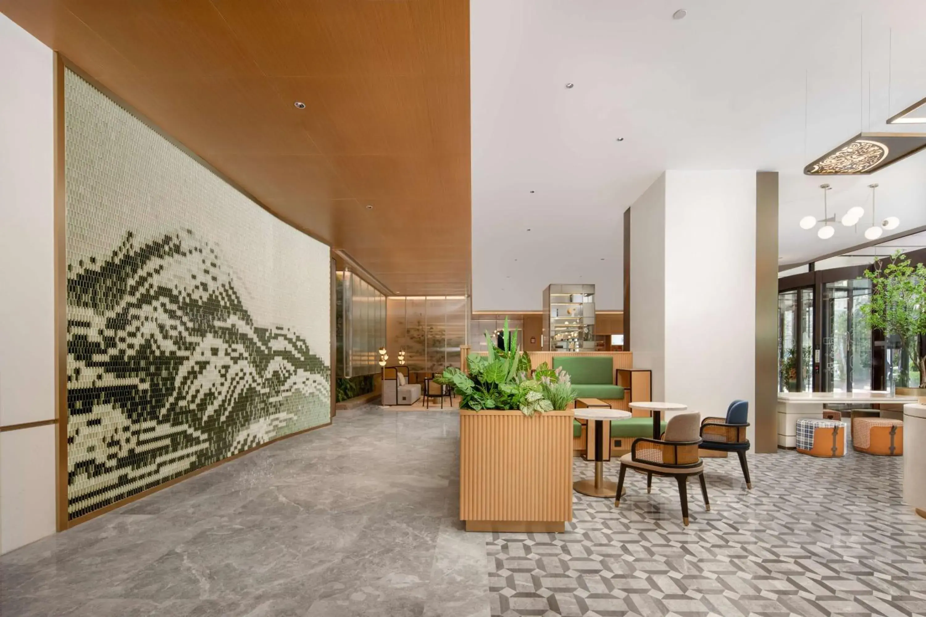 Lobby or reception in Hilton Garden Inn Xuzhou Pengcheng Square Lobby or reception in Hilton Garden Inn Xuzhou Pengcheng Square