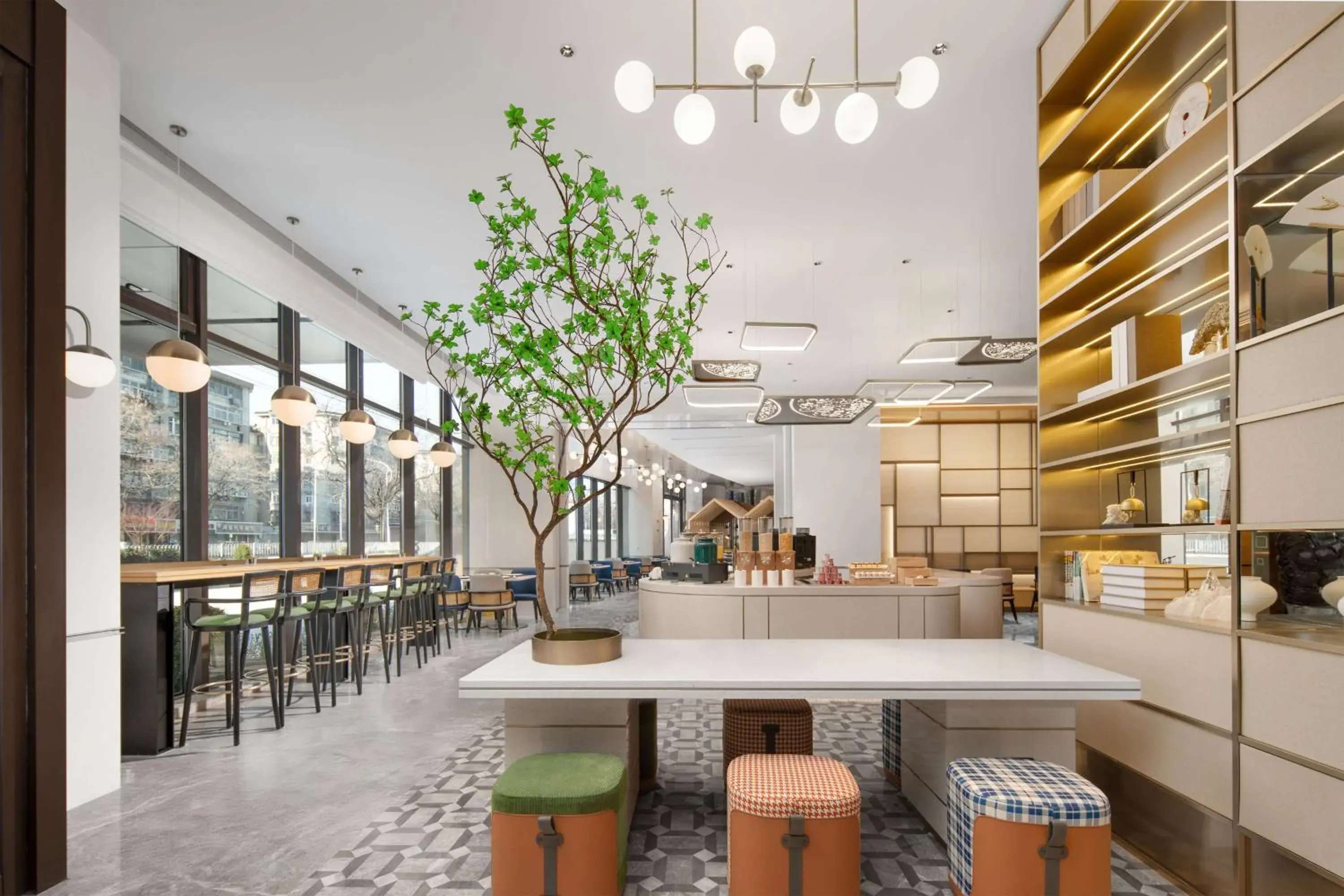 Lobby or reception in Hilton Garden Inn Xuzhou Pengcheng Square Lobby or reception in Hilton Garden Inn Xuzhou Pengcheng Square