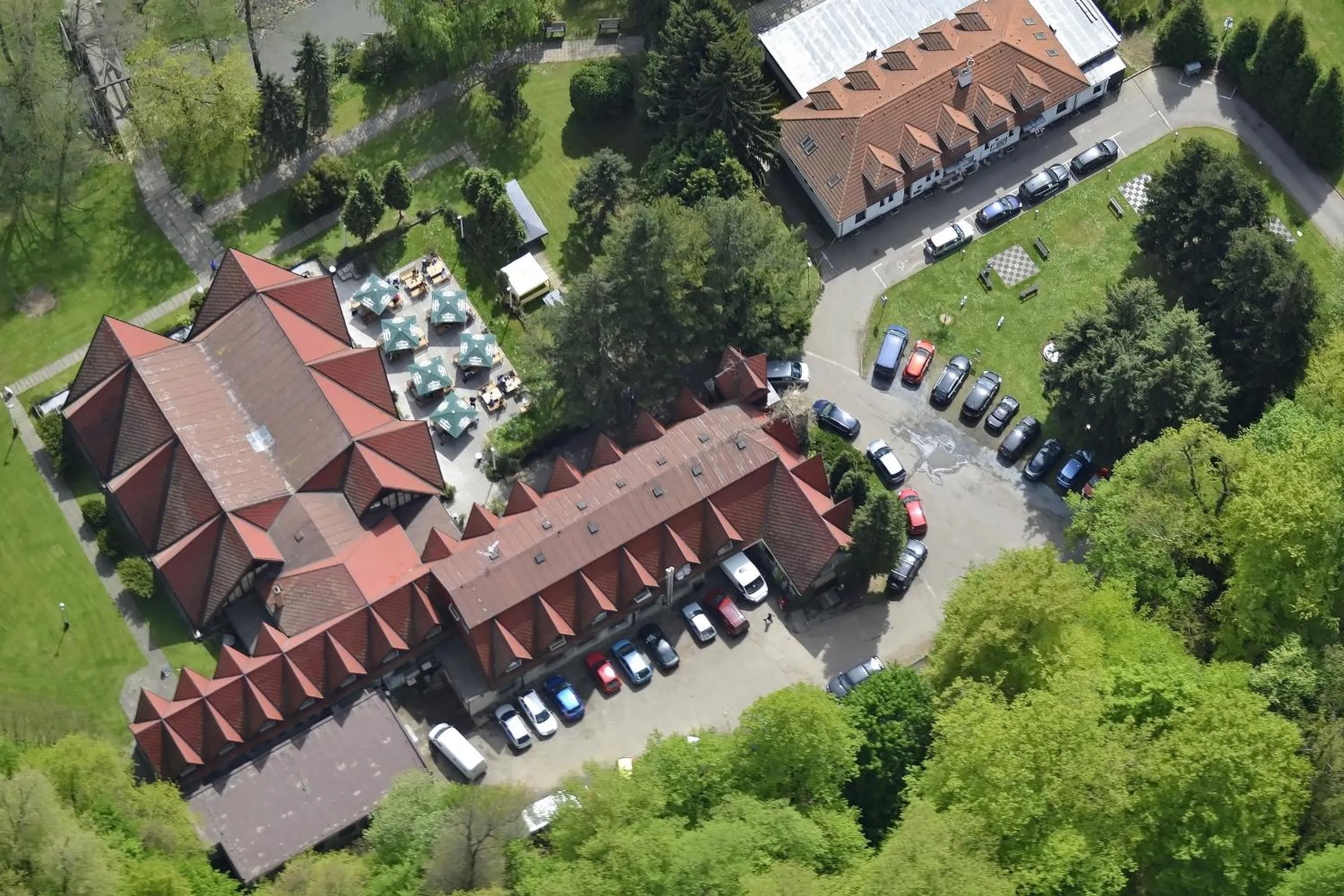 Bird's eye view in Hotel Konopiště Nová Myslivna