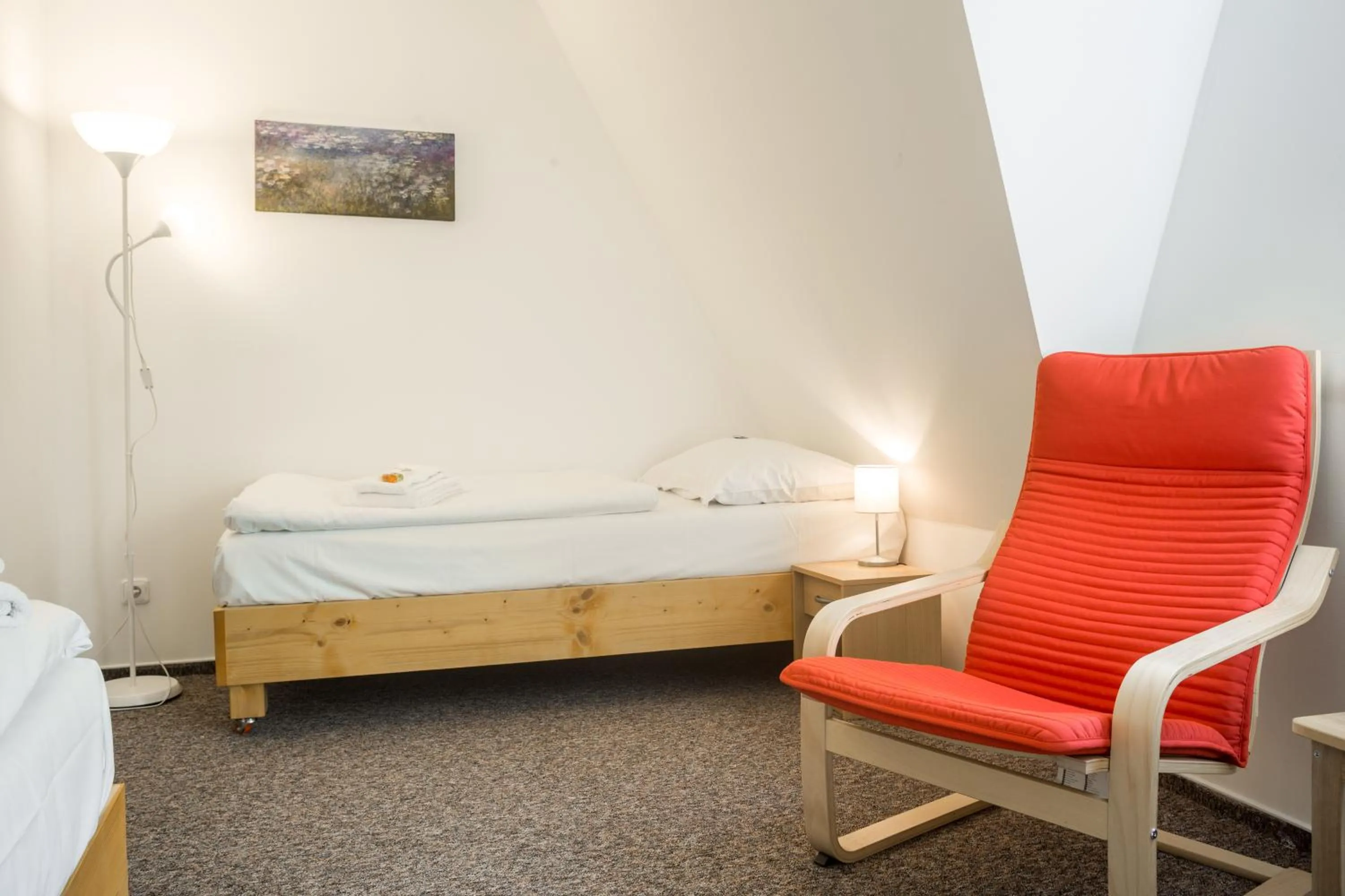 Seating area, Bed in Hotel Konopiště Nová Myslivna