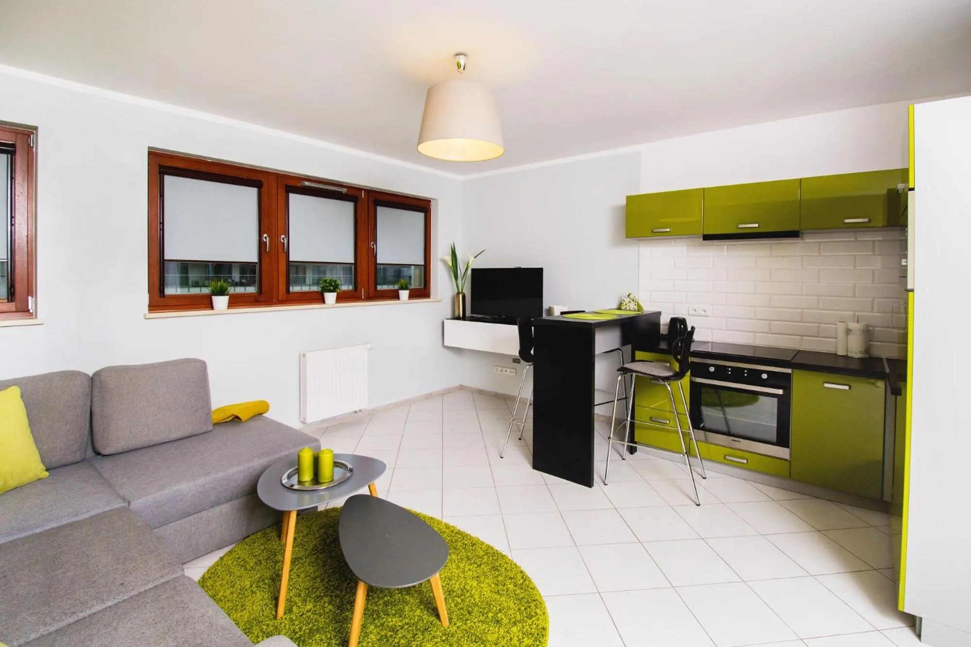 Kitchen or kitchenette in erApartments Oxygen Residence