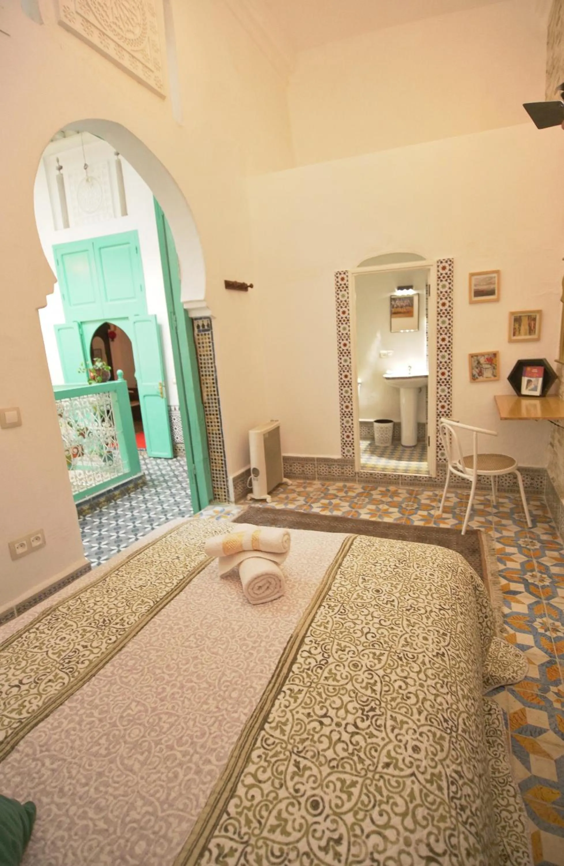 Double Room with Private Bathroom - single occupancy in Riad Nostalgie of Tetouan