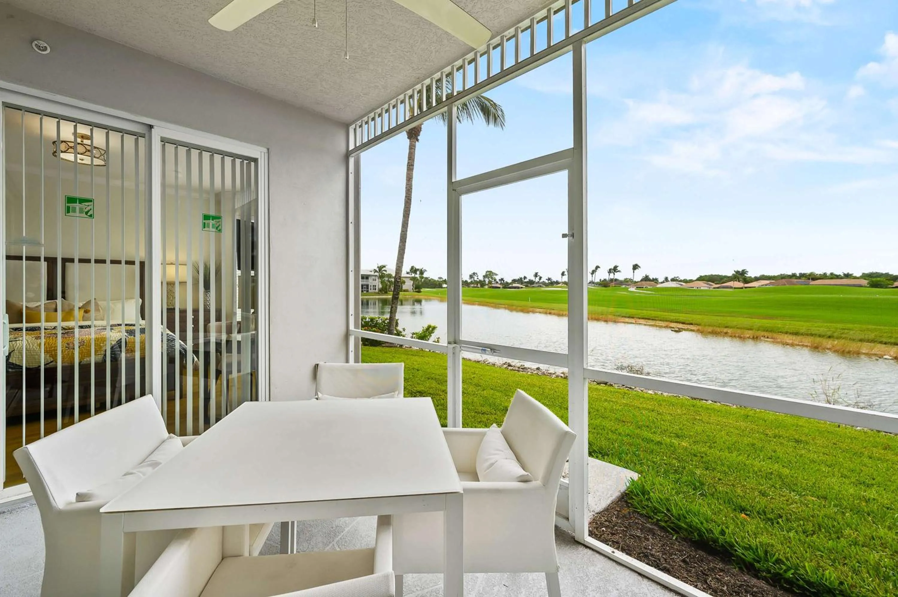 Patio in Catina Golf Condo at the Lely Resort