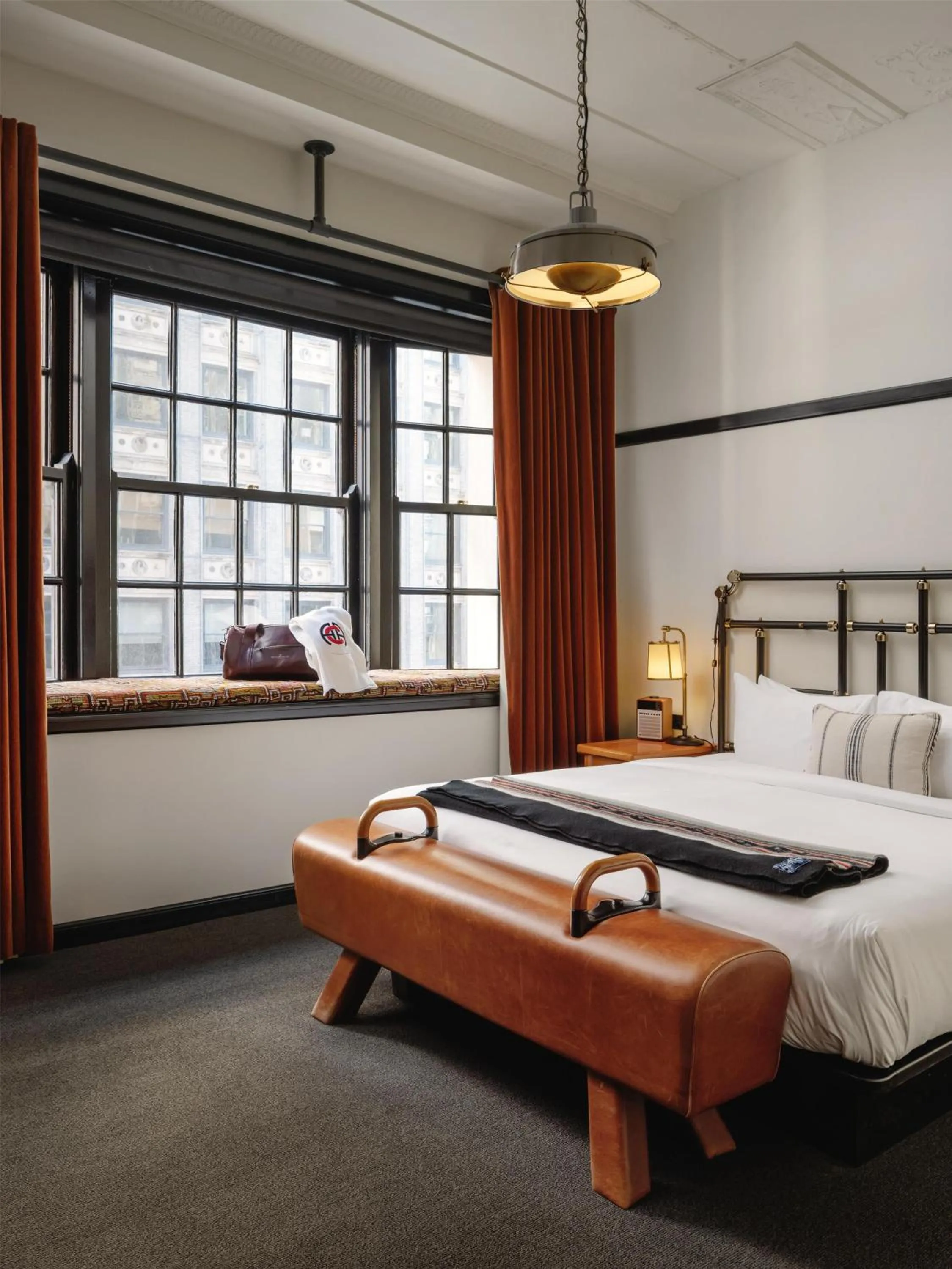 Bedroom, Bed in Chicago Athletic Association, part of Hyatt