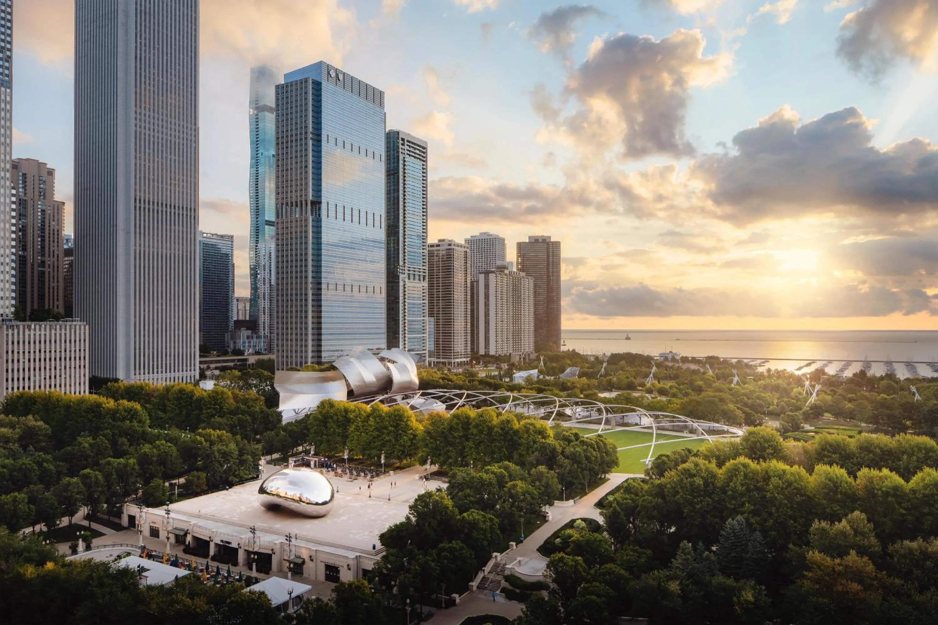 Patio in Chicago Athletic Association, part of Hyatt