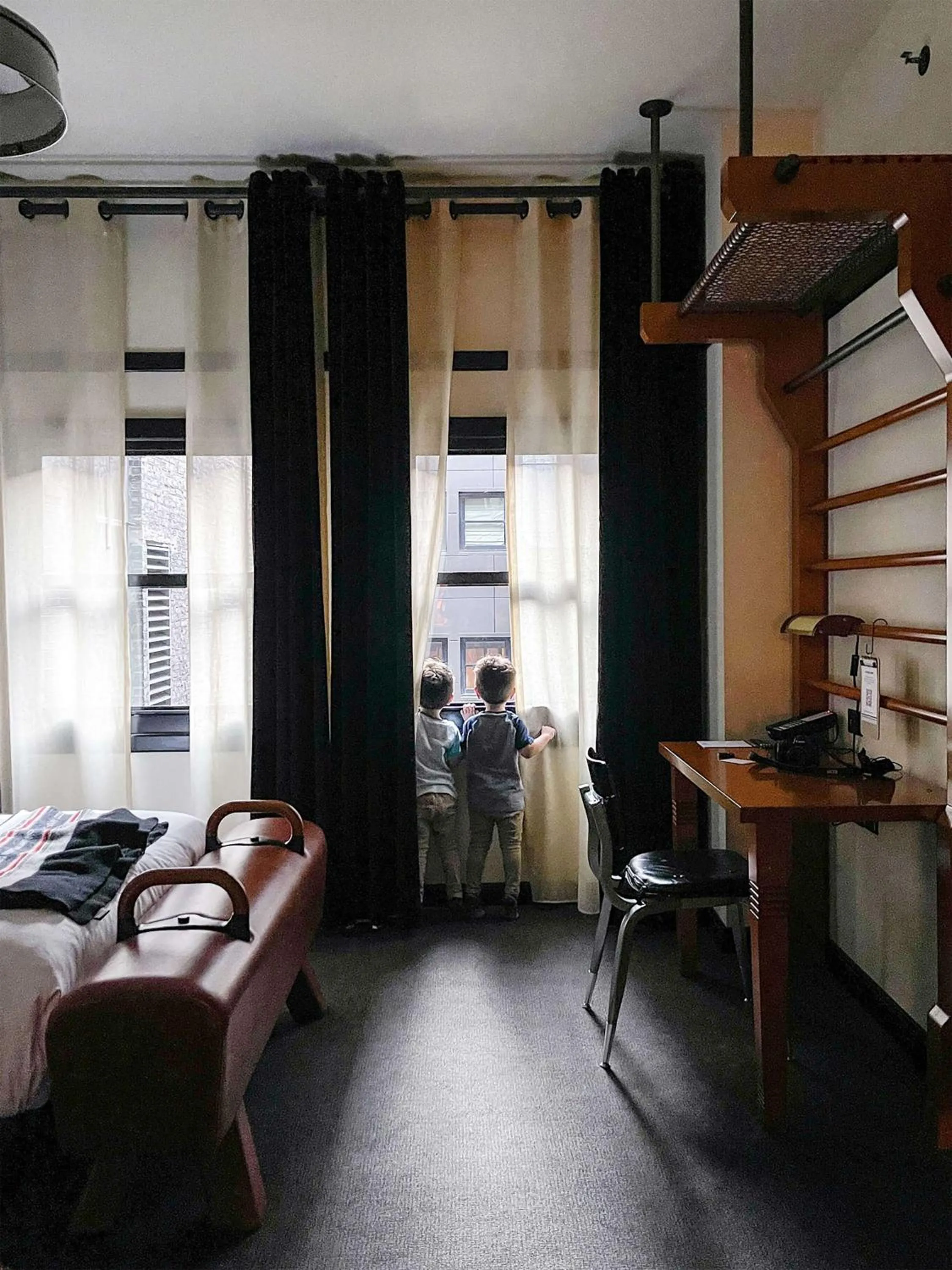 Bed in Chicago Athletic Association, part of Hyatt