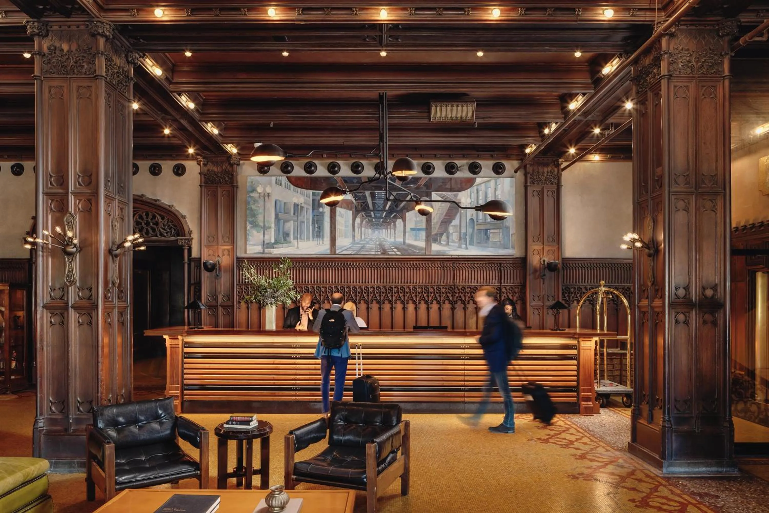Lobby or reception in Chicago Athletic Association, part of Hyatt