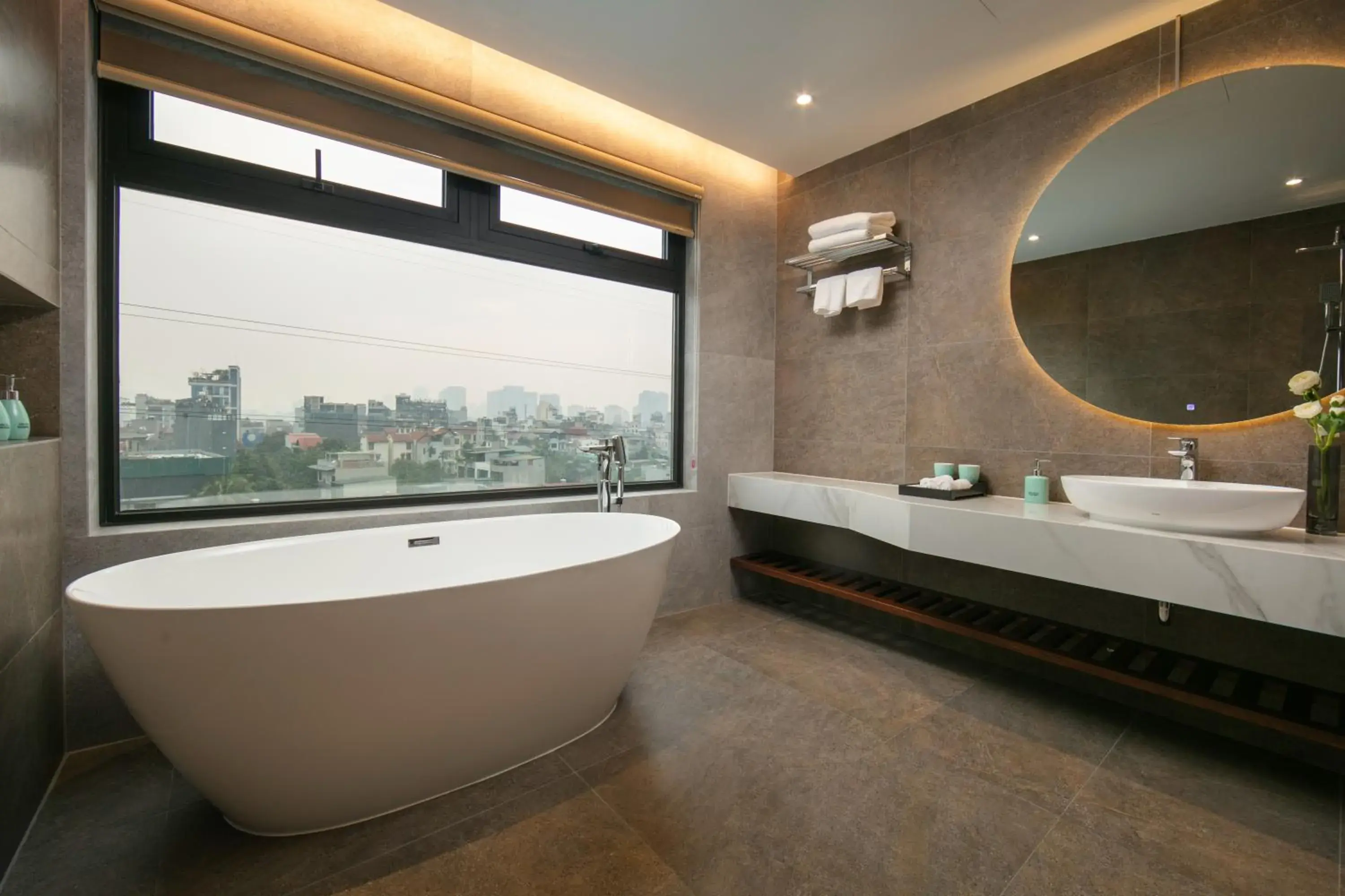 Bathroom in Hanoi Riverview Boutique Hotel & Apartment Bathroom in Hanoi Riverview Boutique Hotel & Apartment