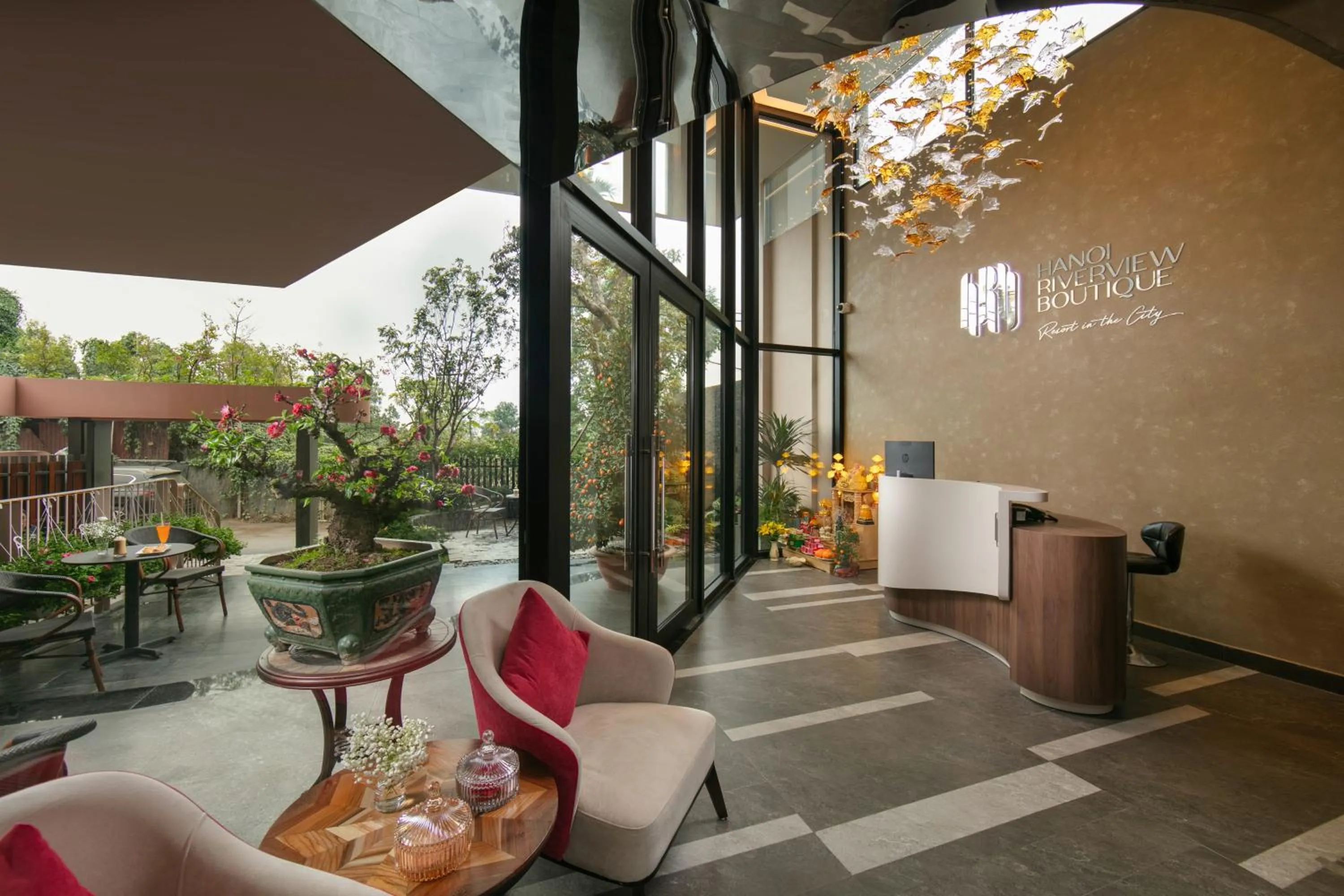 Lobby or reception in Hanoi Riverview Boutique Hotel & Apartment