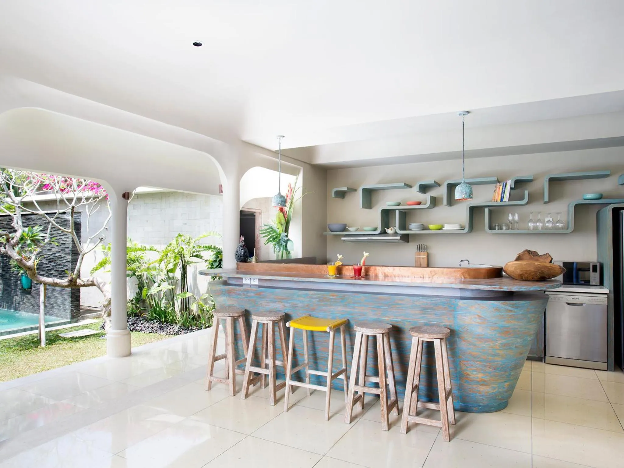 Dining area in Villa Sky Li by Nagisa Bali