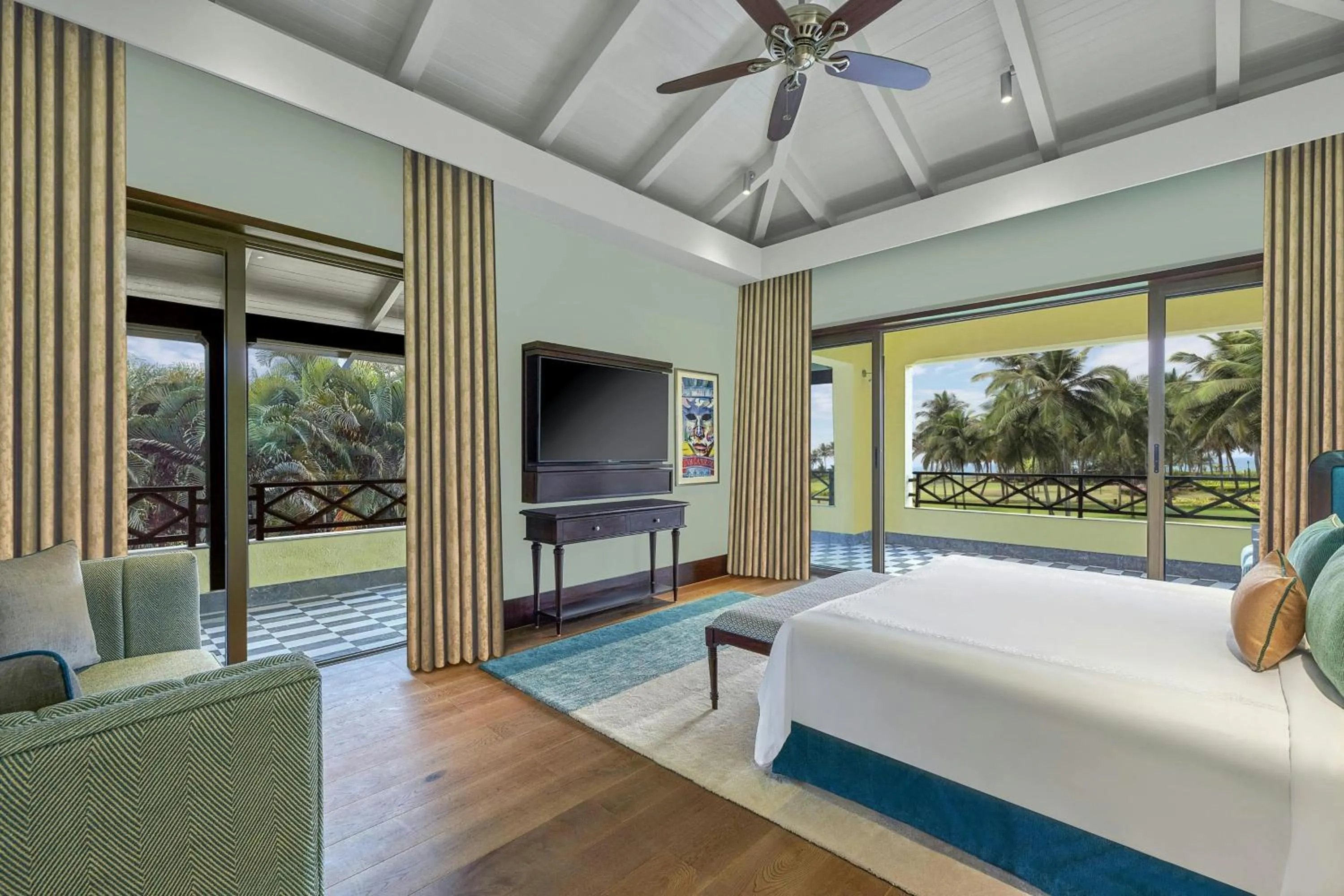 Bedroom, Bed in ITC Grand Goa, a Luxury Collection Resort & Spa, Goa