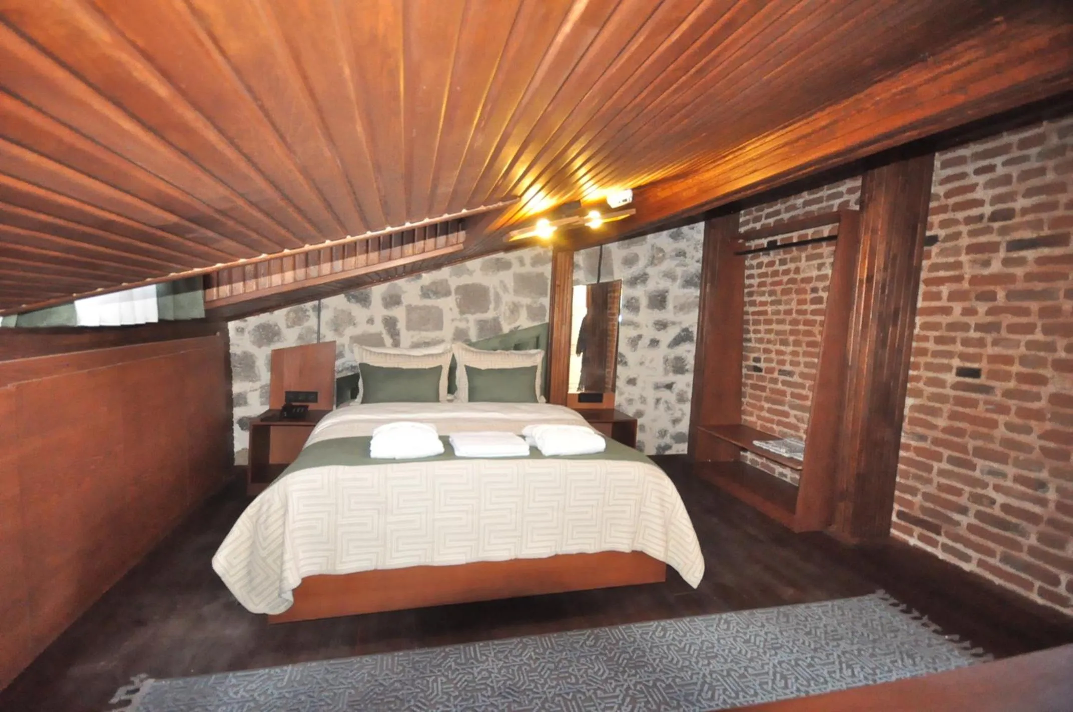 Bed in Mihman Konak Hotel