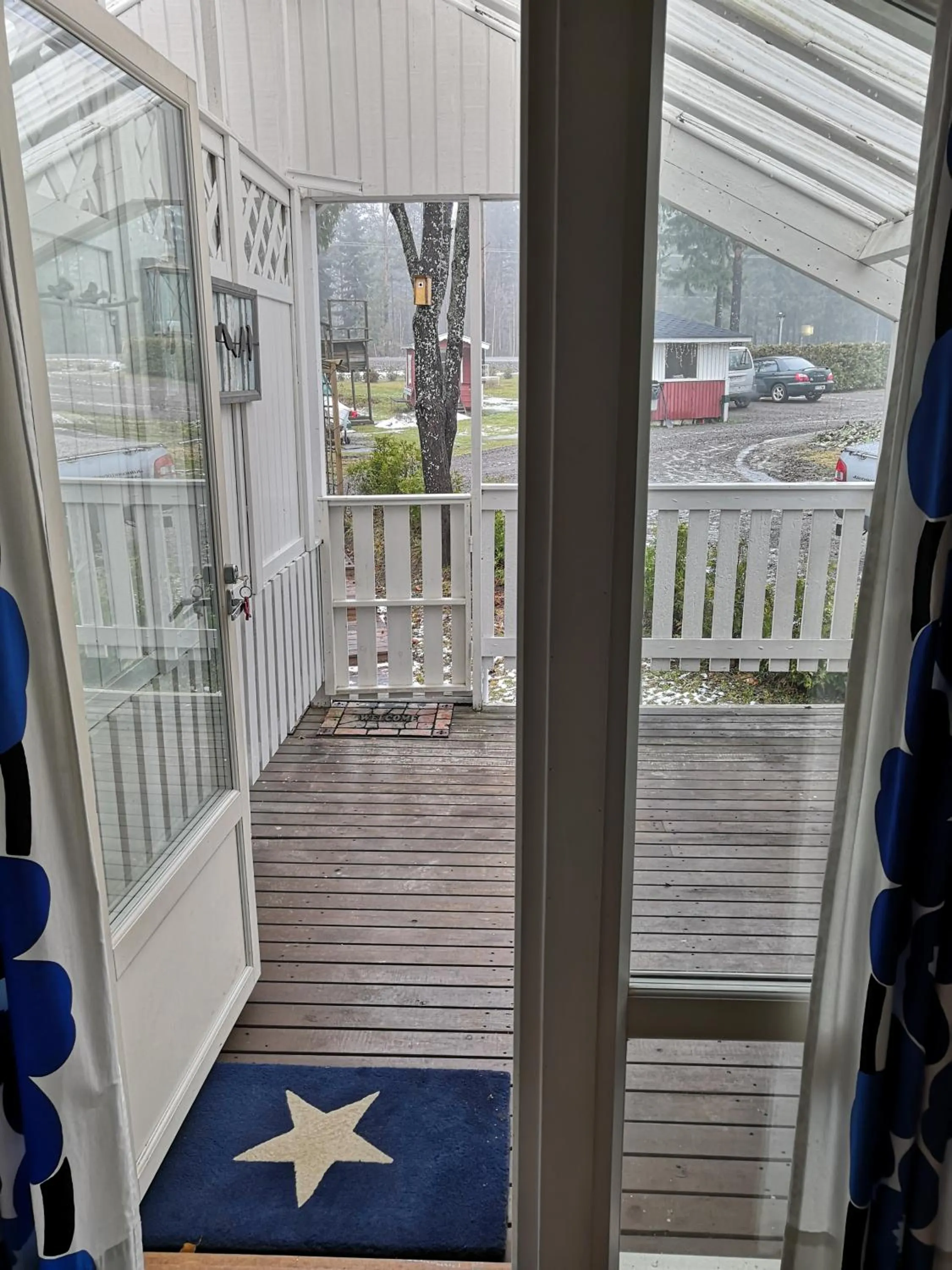 Balcony/Terrace in Hostel Mansikka