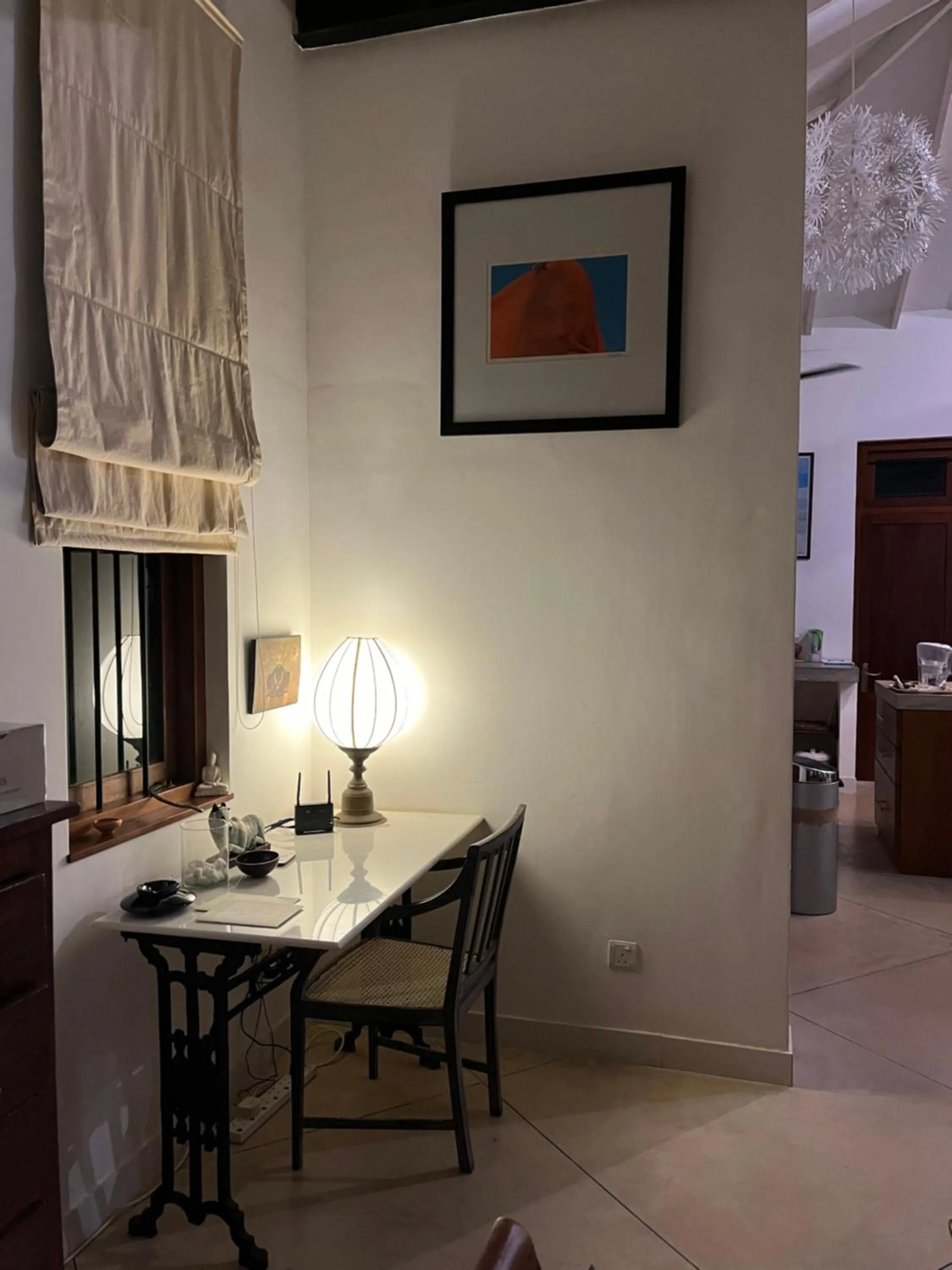 Seating area in Aavya Cove Villas by Aahaasa