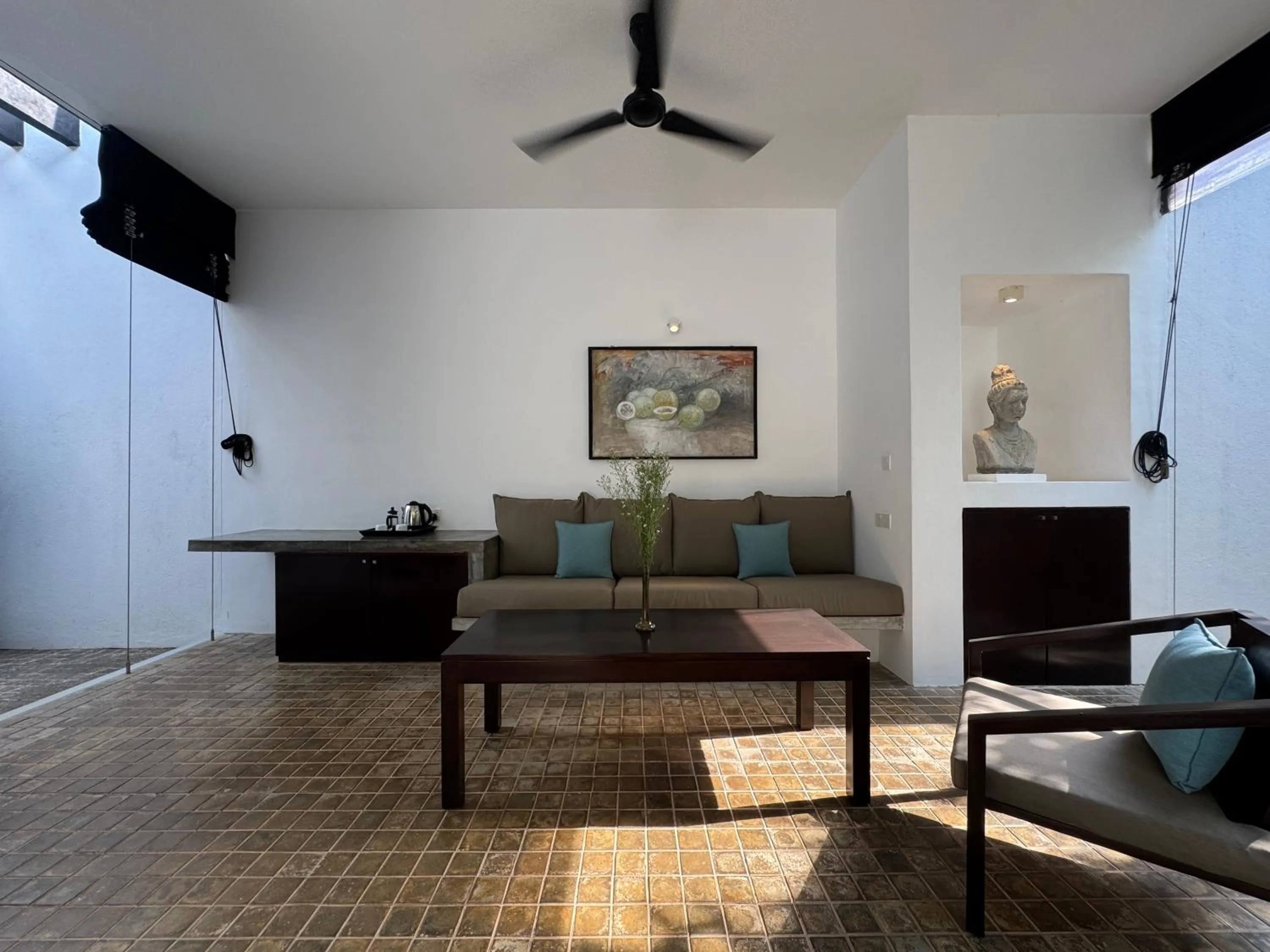 Seating area in Calamansi Cove Villas