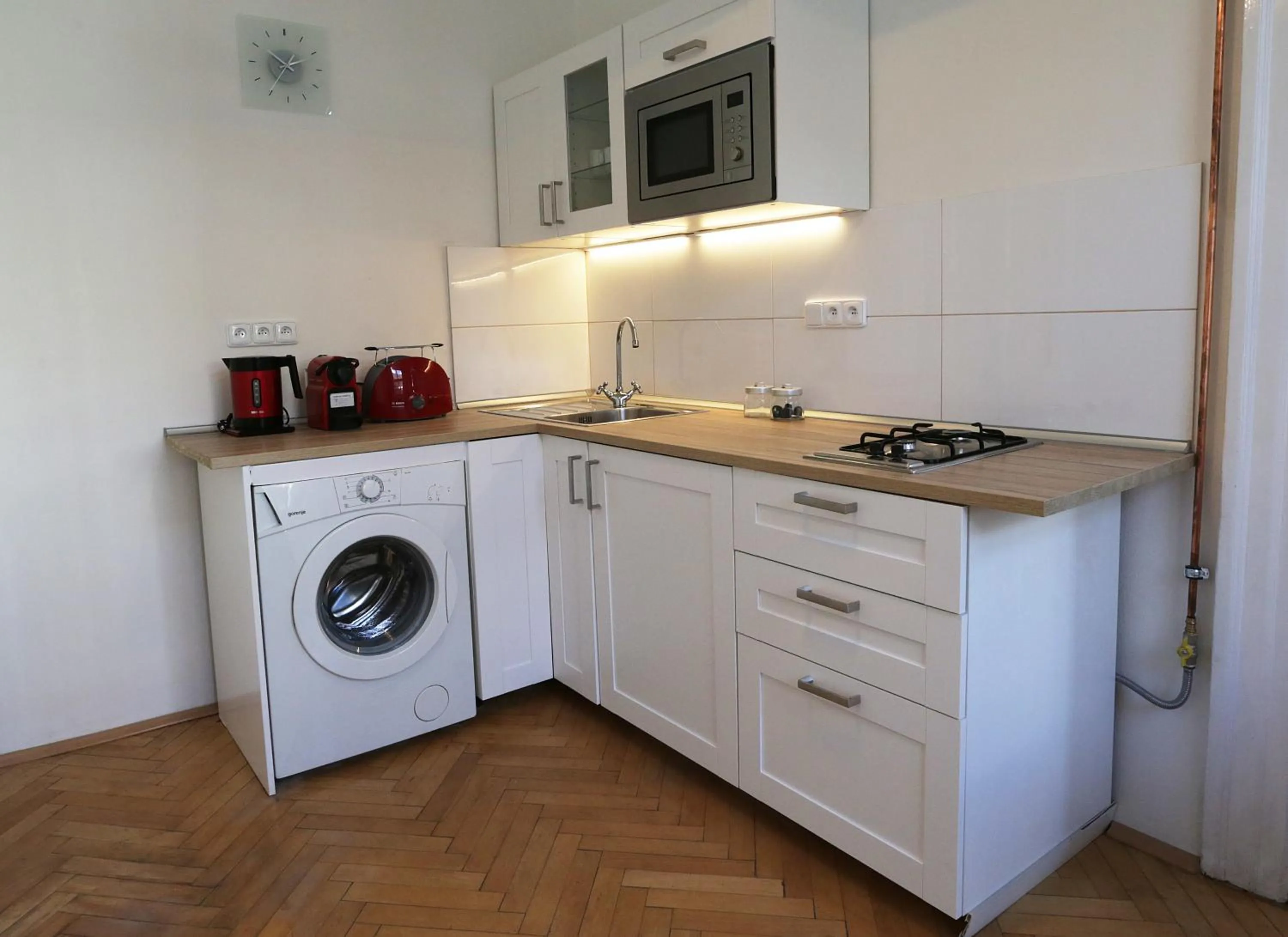 Kitchen or kitchenette in Greg Apartments Kampa Prague