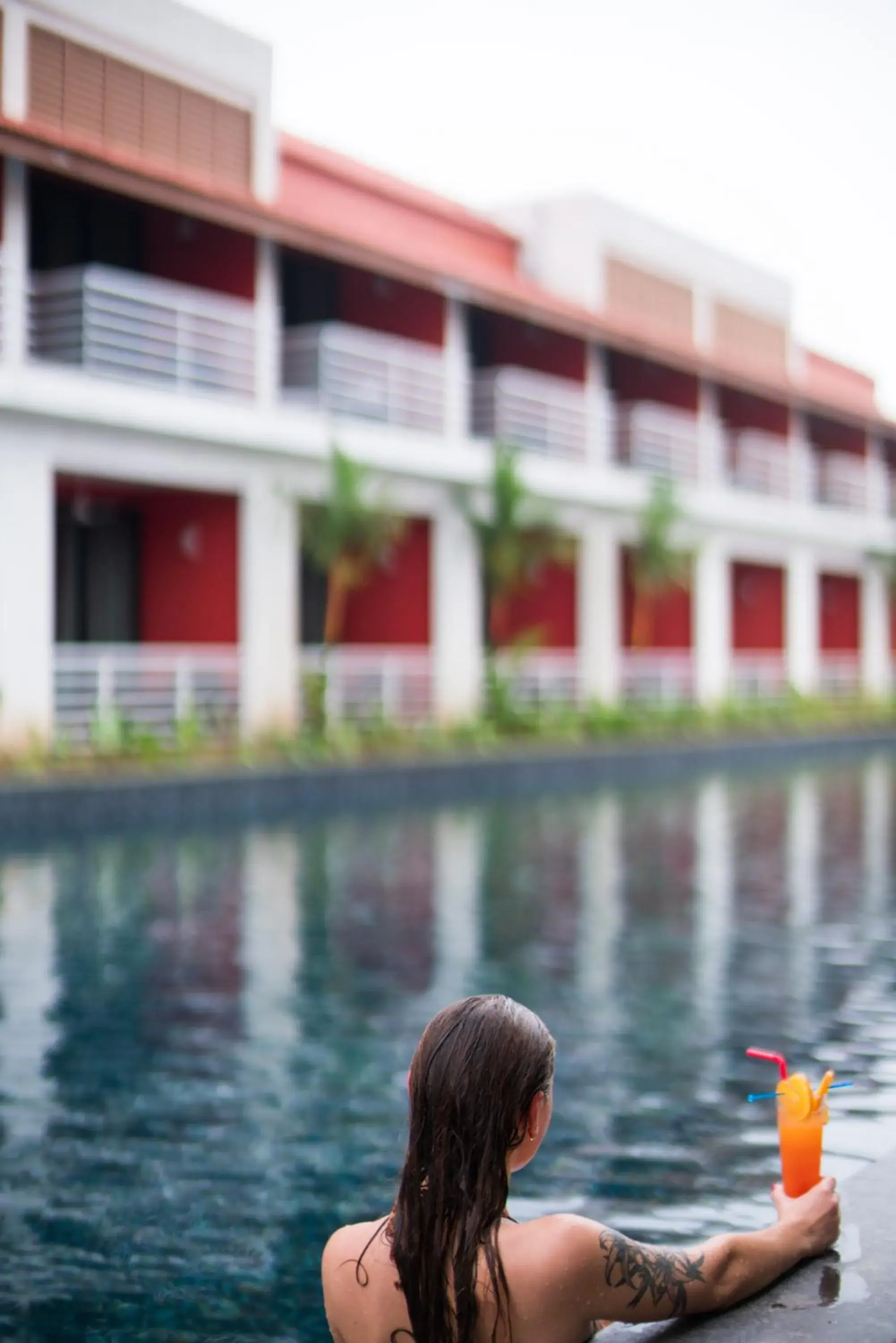 Pool view in Planet Hollywood Beach Resort Goa Pool view in Planet Hollywood Beach Resort Goa