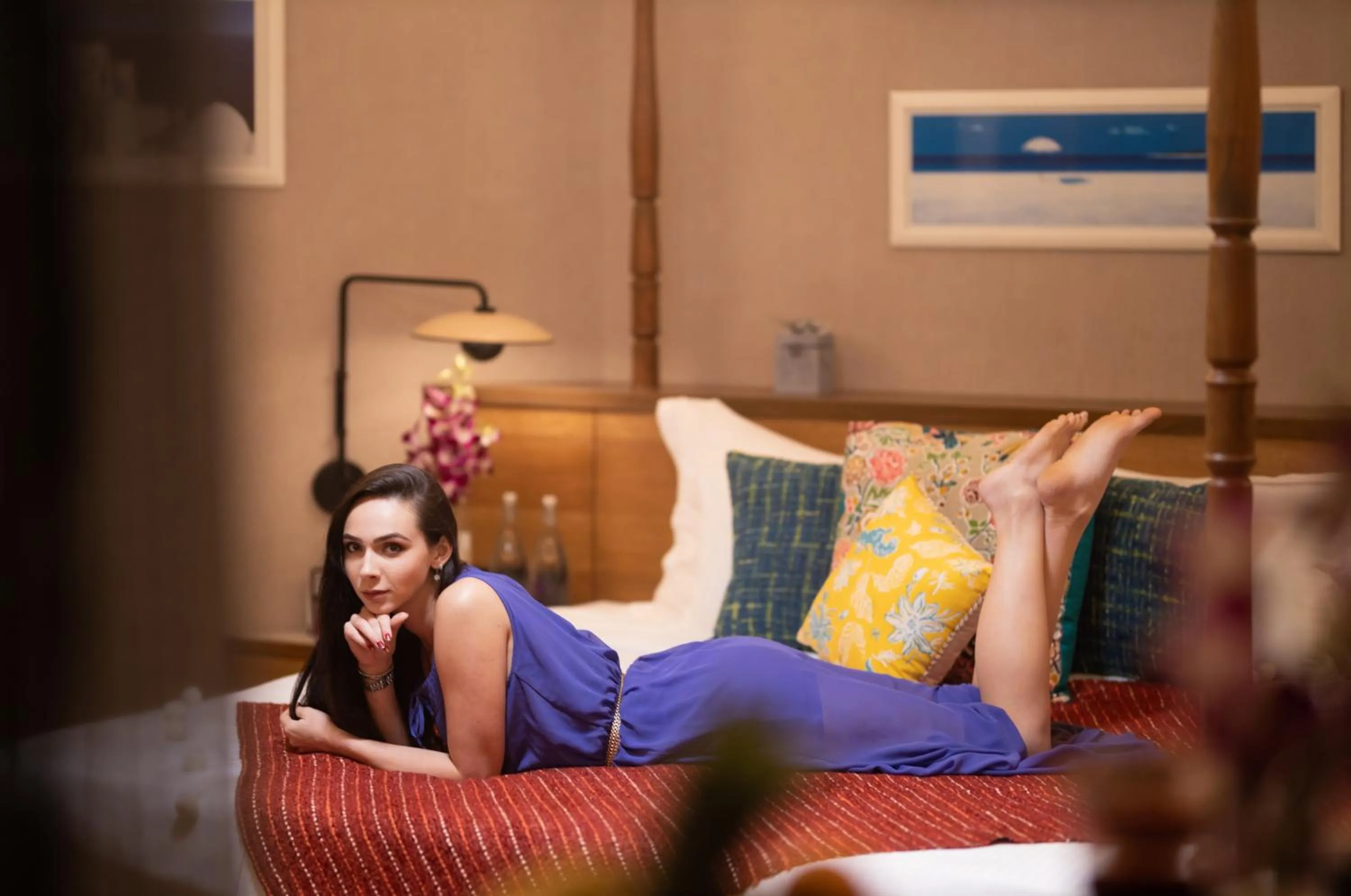 Bed in Planet Hollywood Beach Resort Goa