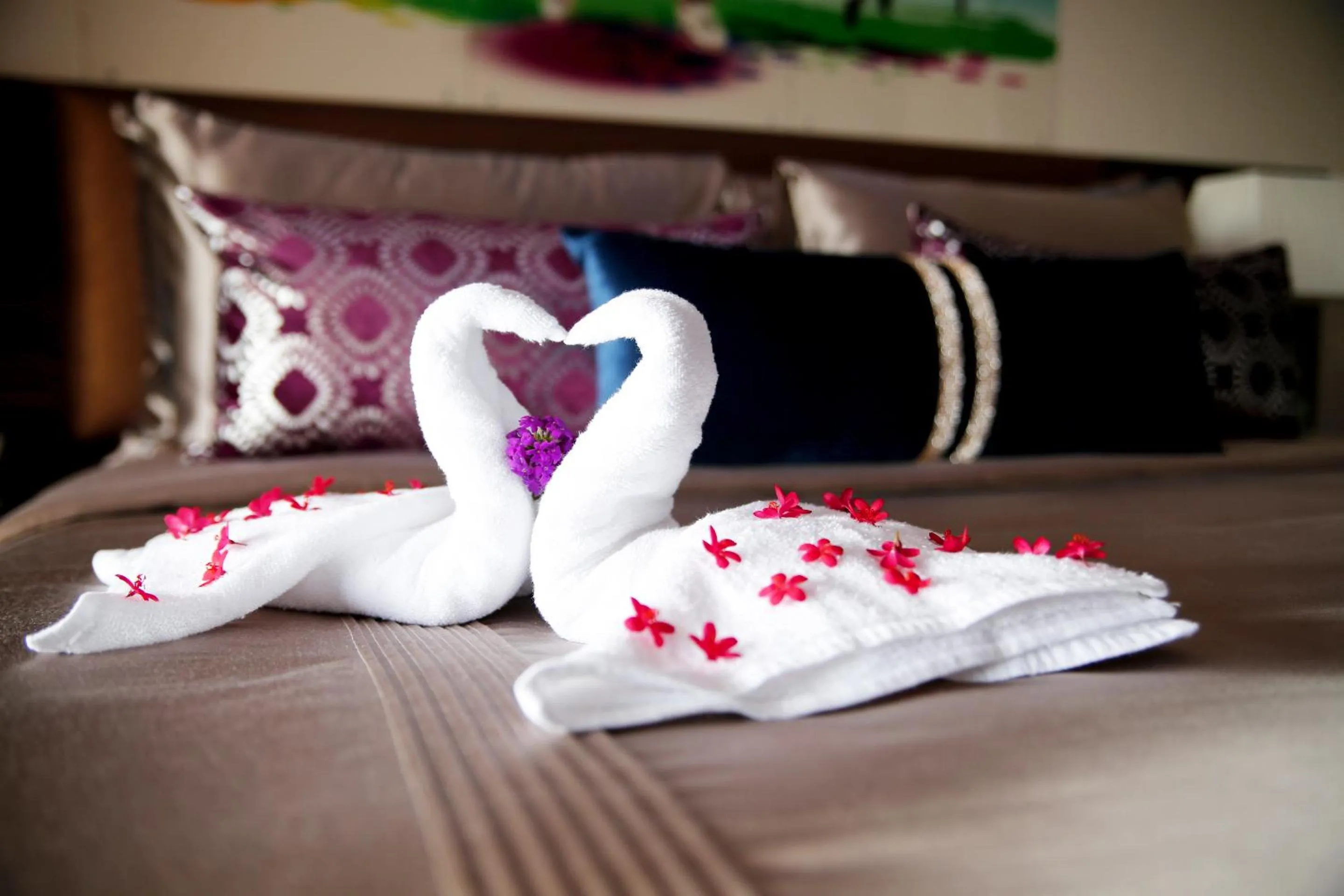 Decorative detail, Bed in Planet Hollywood Beach Resort Goa