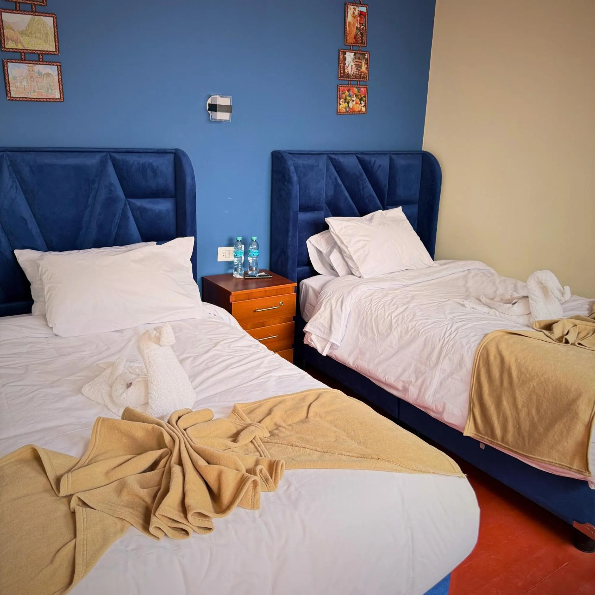 Bed in Andenes del Inca Hotel