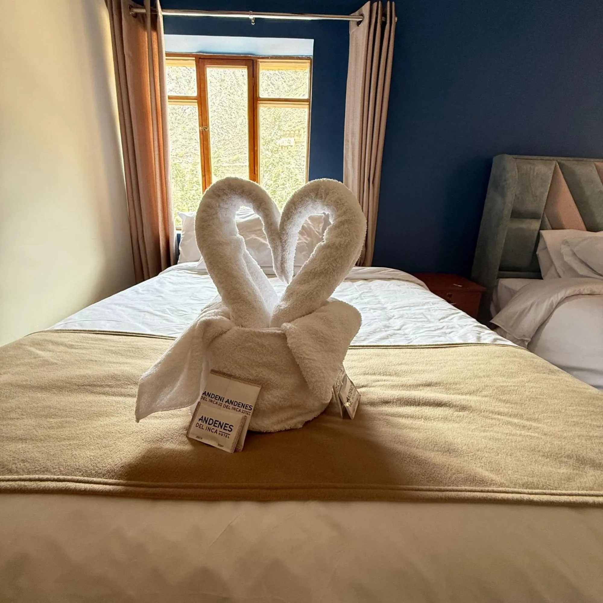 Bed in Andenes del Inca Hotel