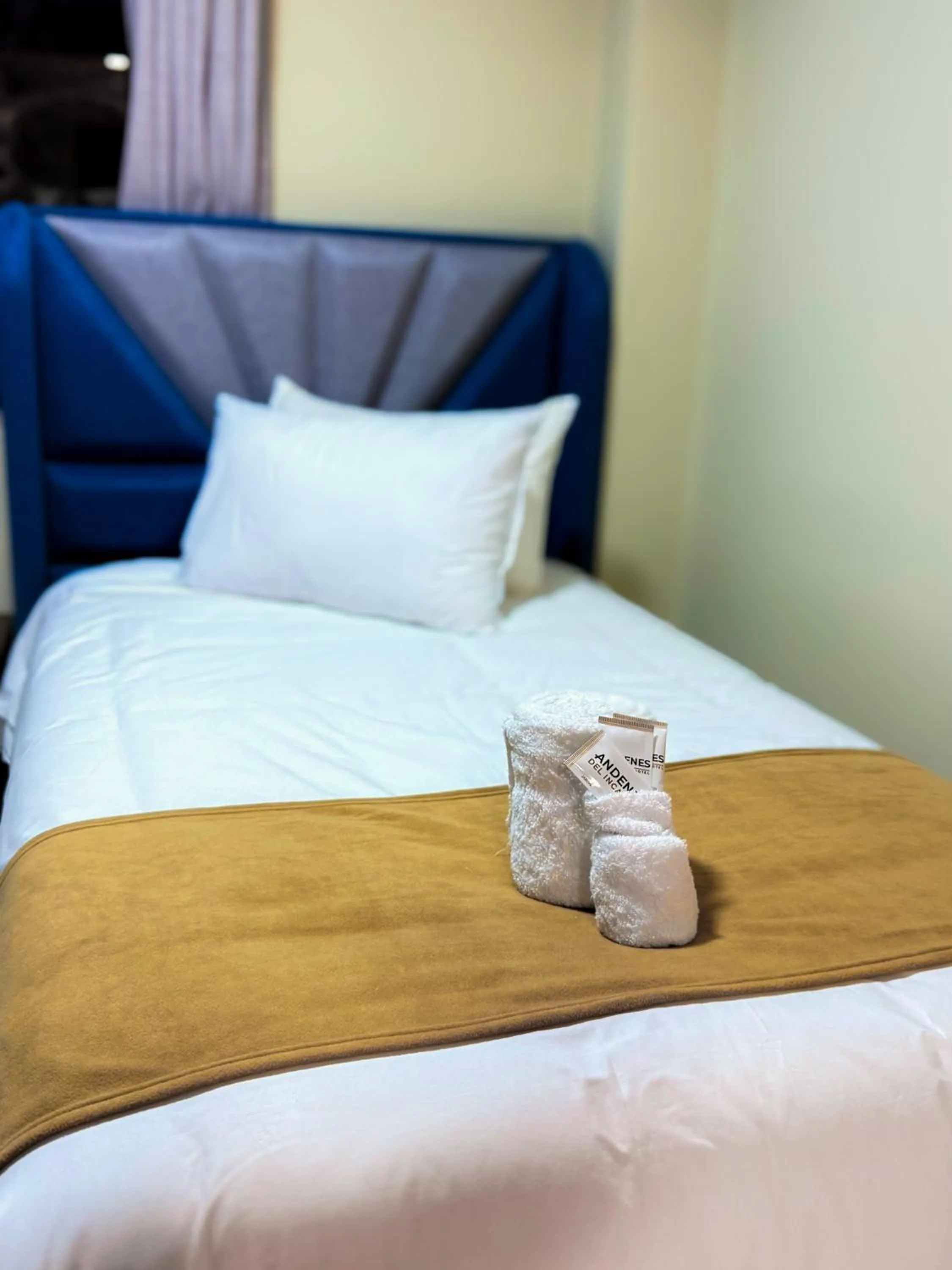 Bed in Andenes del Inca Hotel
