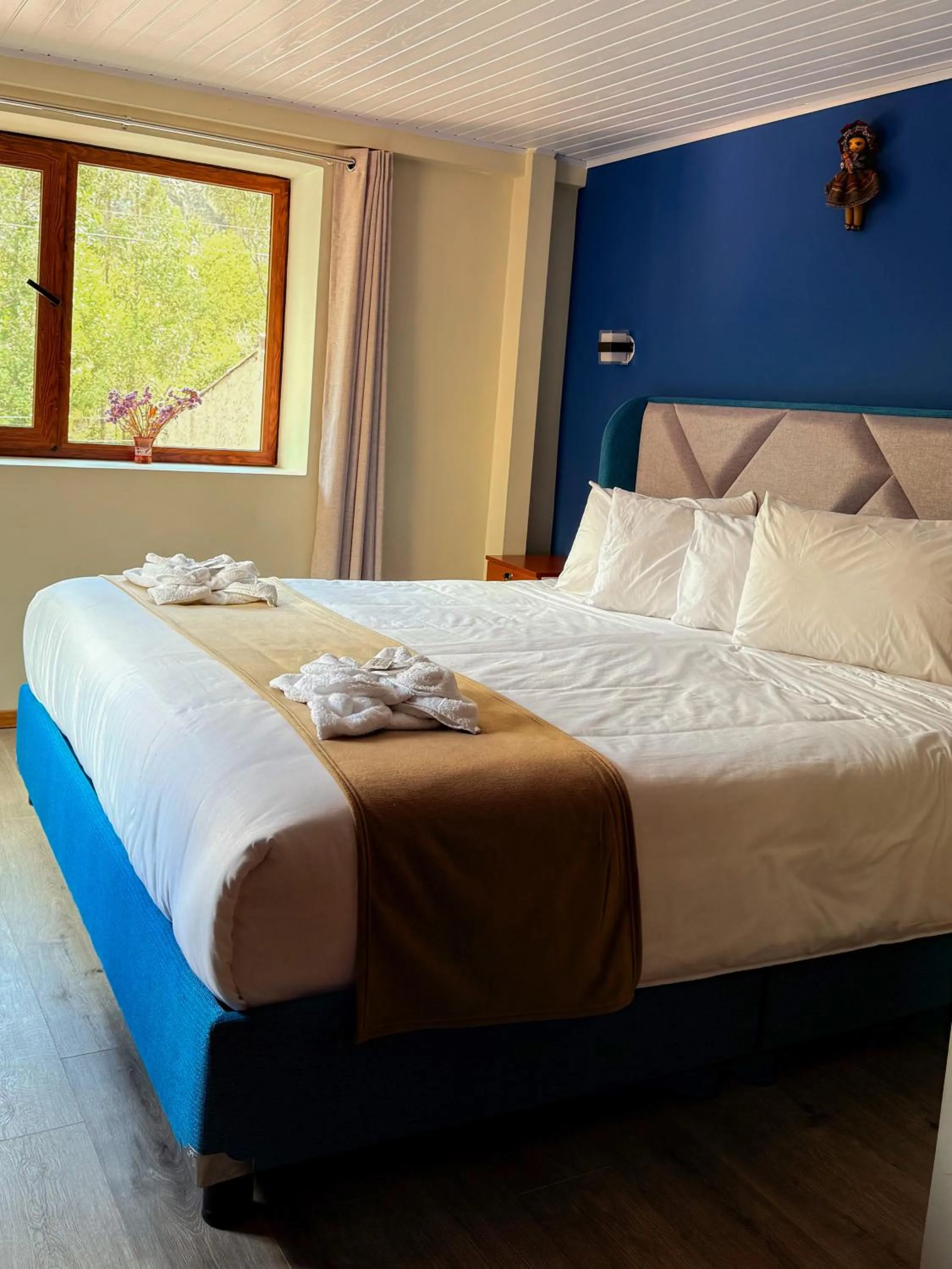 Bed in Andenes del Inca Hotel