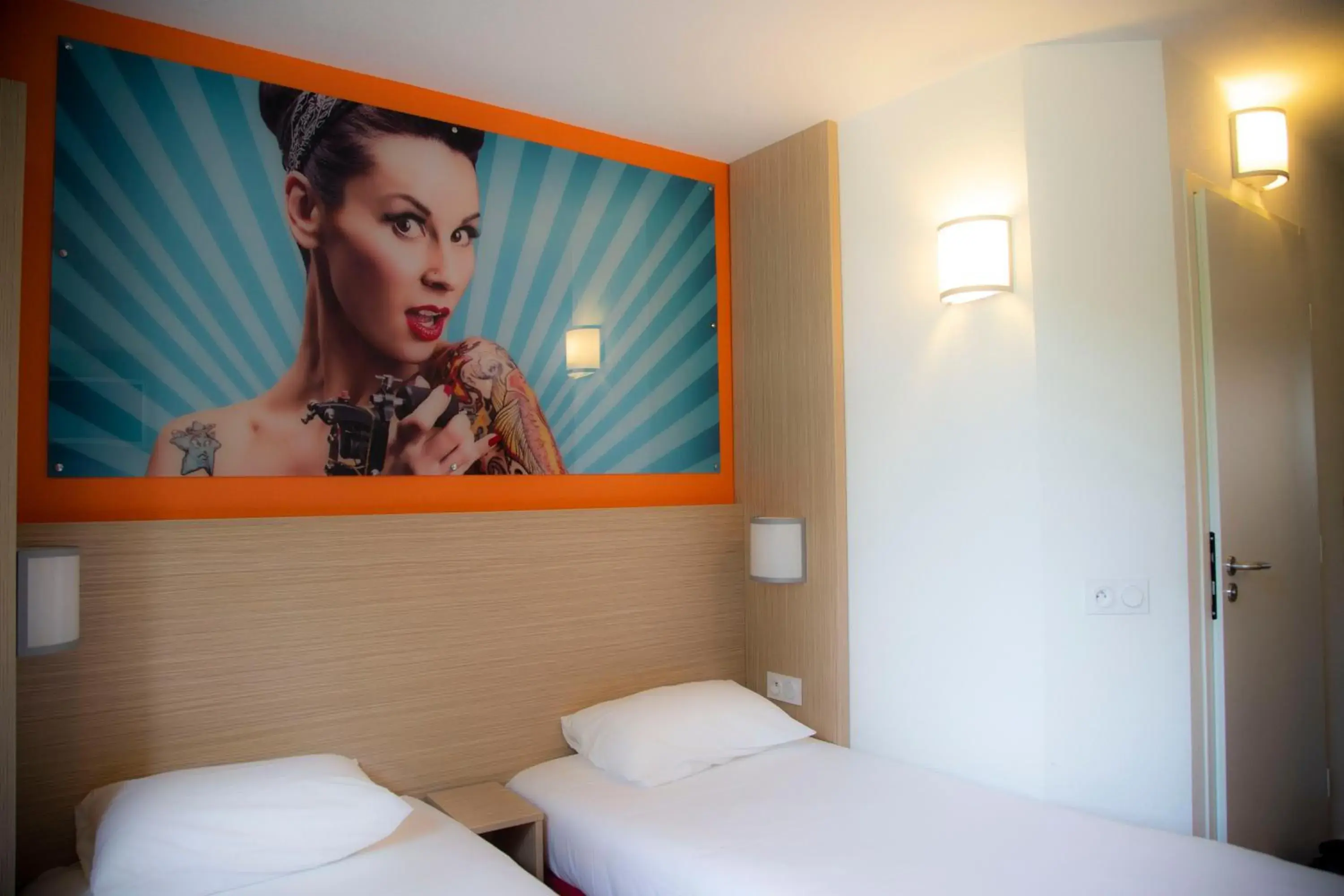 Twin Room in Kyriad Direct Arras - Saint-Laurent-Blangy - Parc Expo Twin Room in Kyriad Direct Arras - Saint-Laurent-Blangy - Parc Expo
