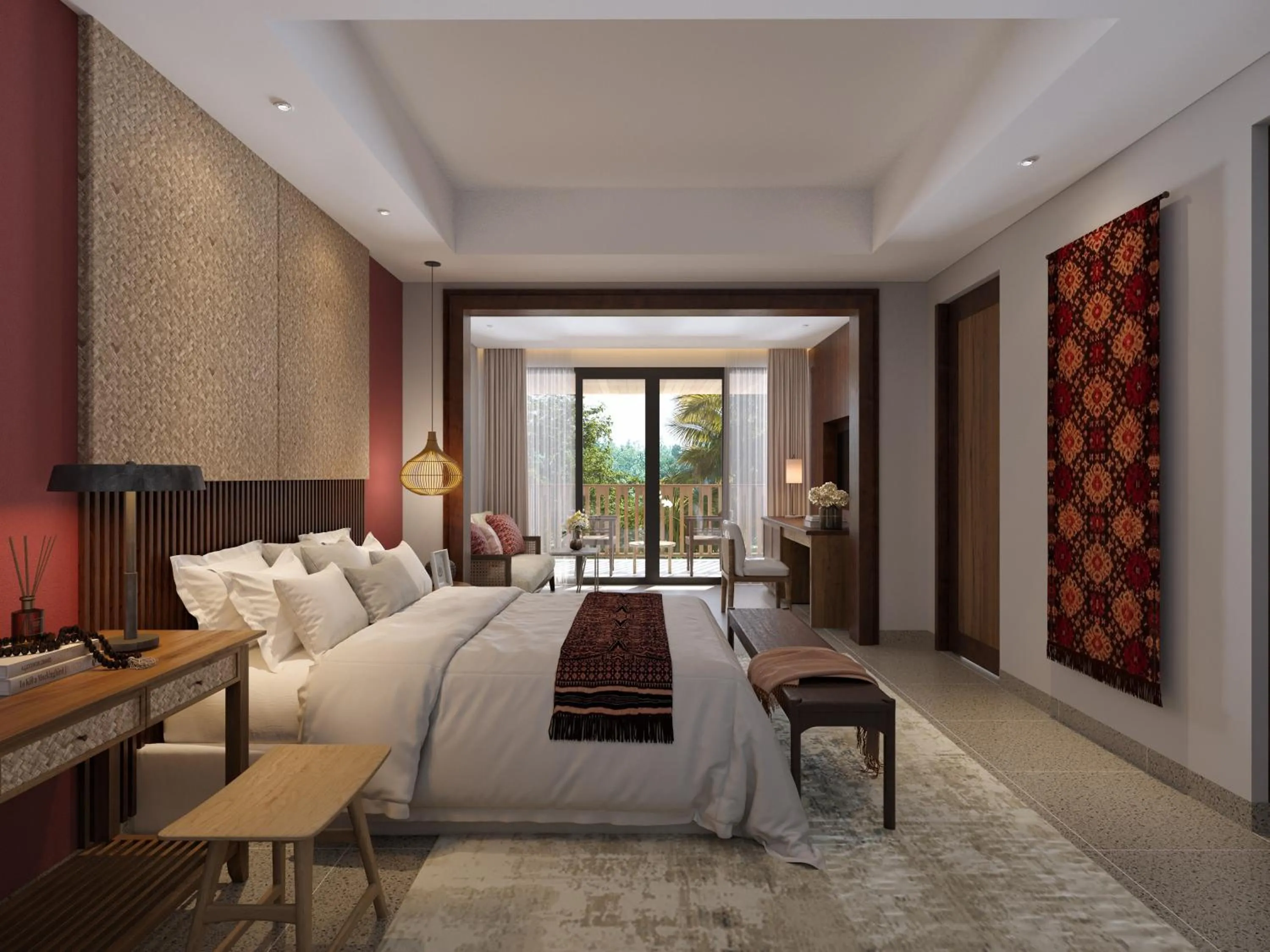 Bedroom, Bed in Sudamala Resort, Ubud, Bali